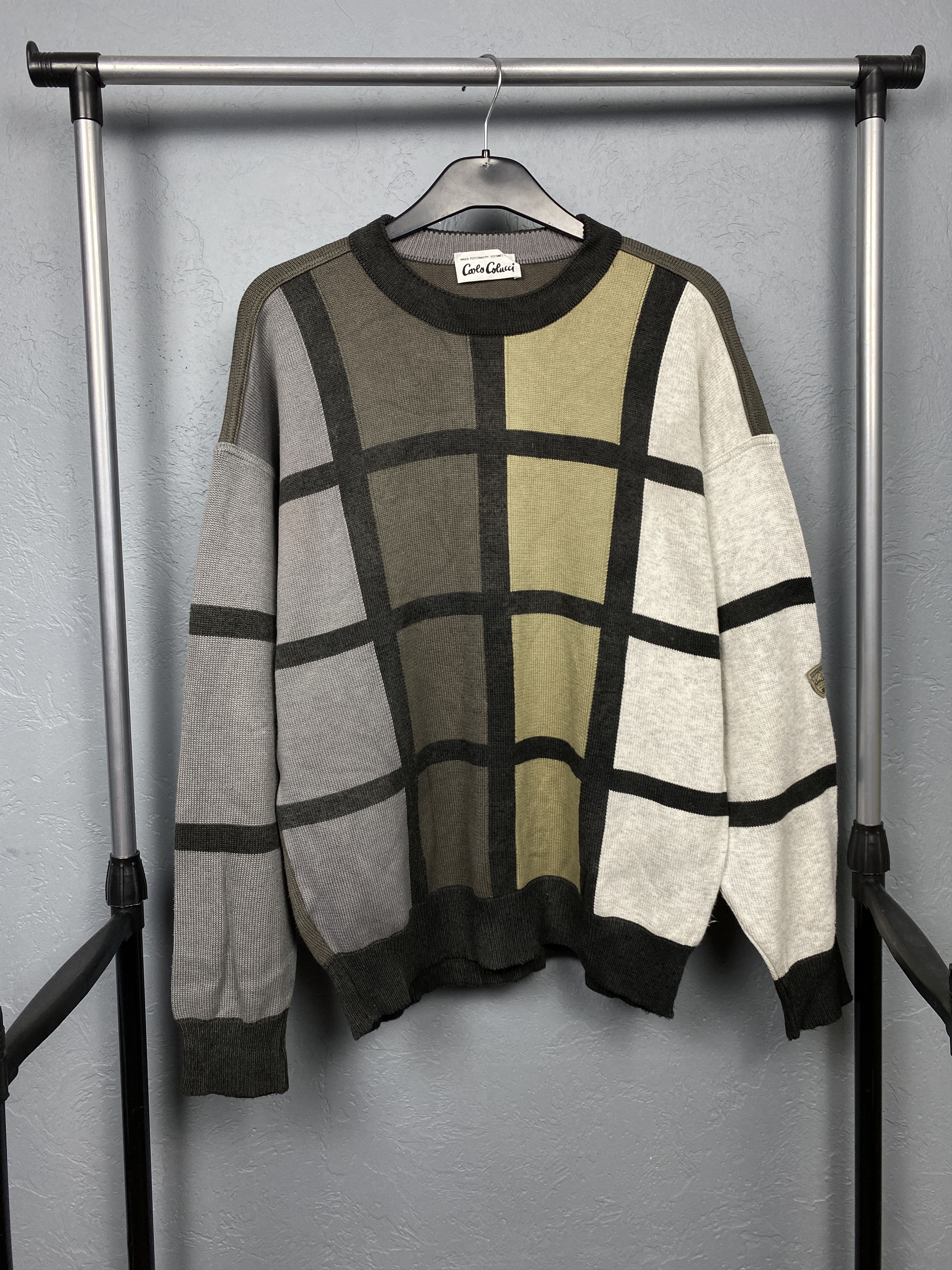 Carlo Colucci Carlo Colucci Vintage Mens Crew Neck Knit Sweater Size US M / EU 48-50 / 2 - 1 Thumbnail