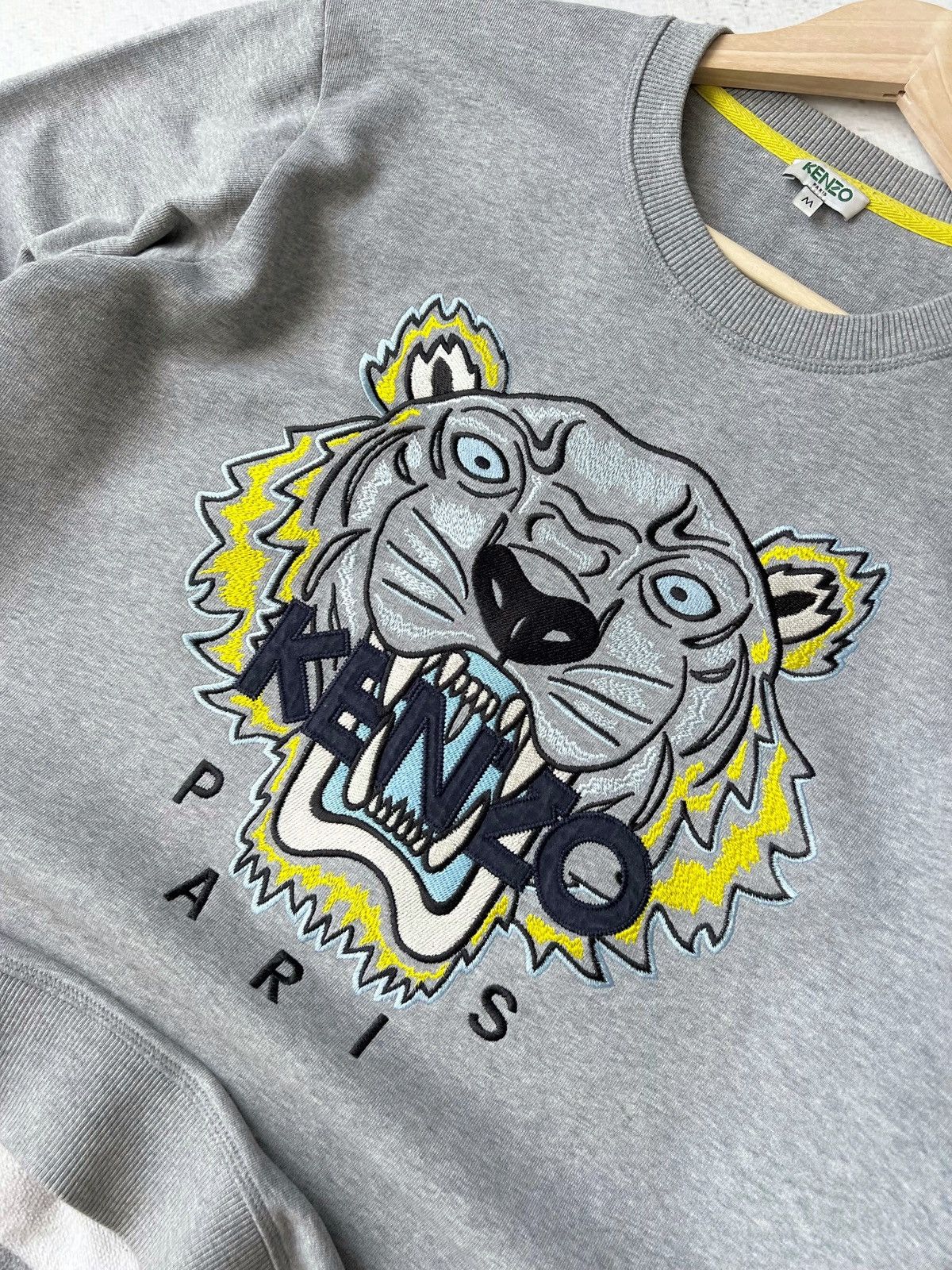 Kenzo 🐅 Kenzo Grey Tiger Sweatshirt Size M Size US M / EU 48-50 / 2 - 5 Thumbnail