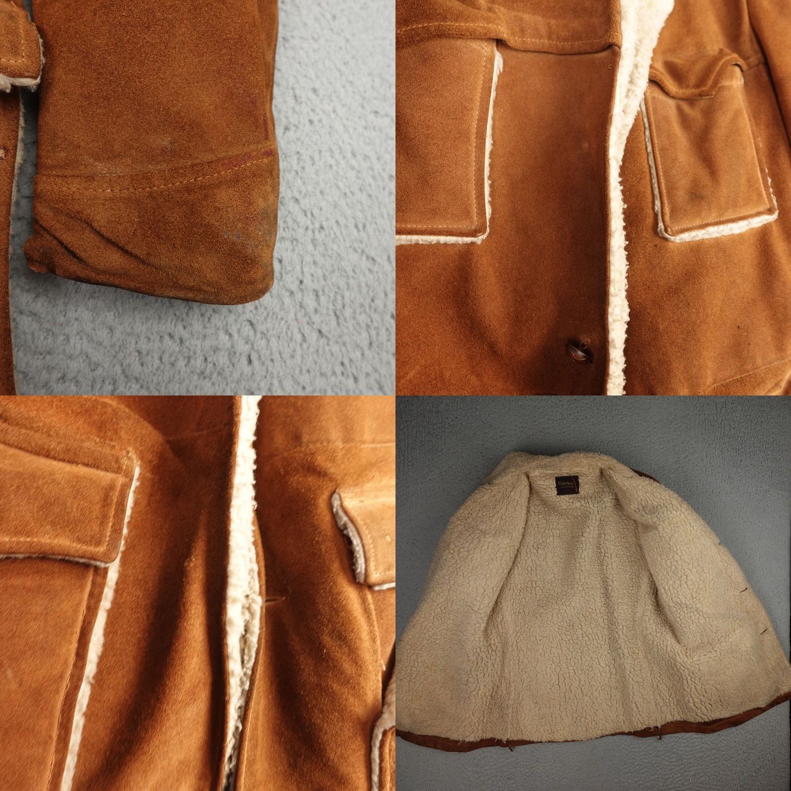 Vintage VINTAGE Gateway Collection Coat Mens 44 Brown Suede Sheepskin Shearling 70s Size US S / EU 44-46 / 1 - 8 Thumbnail