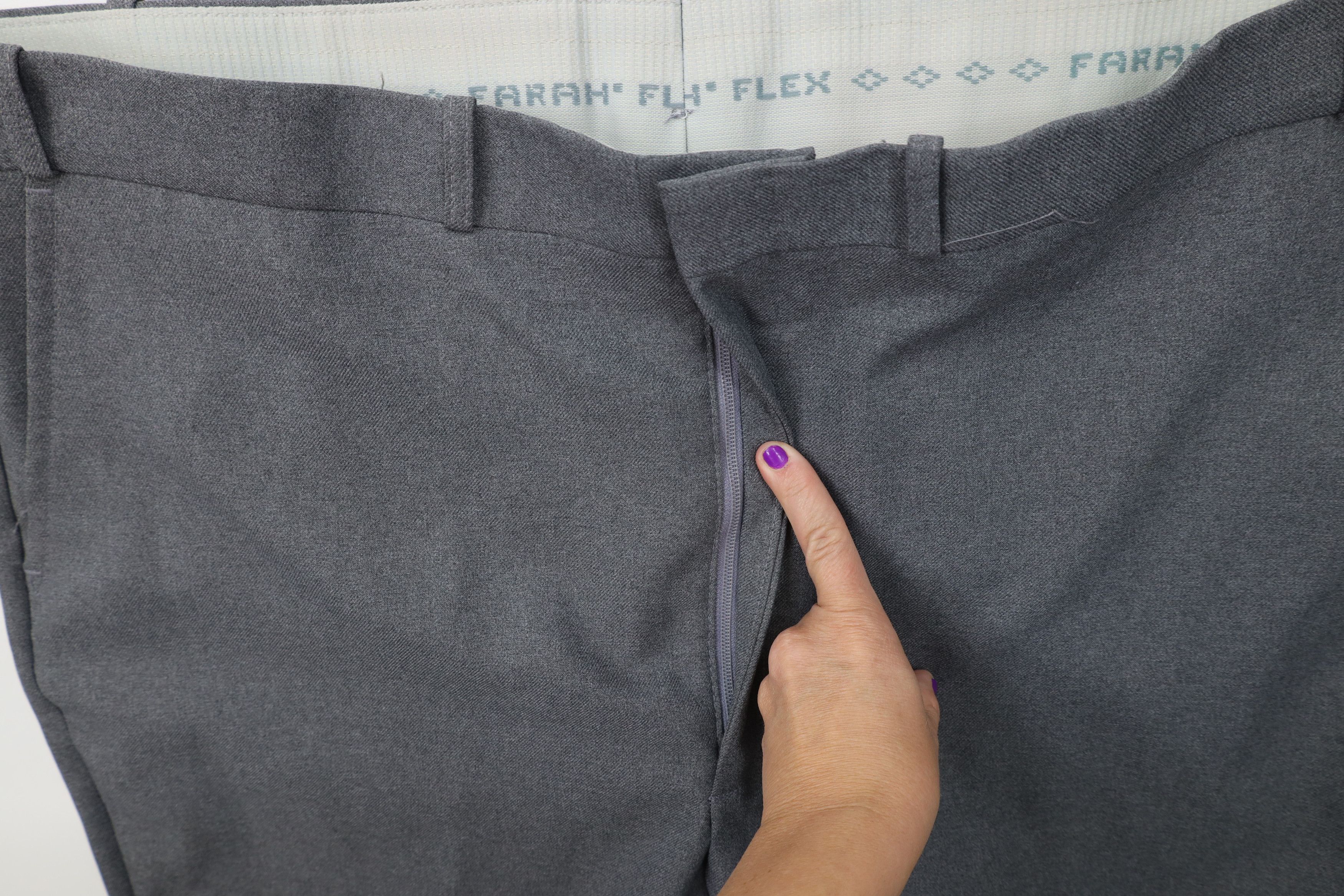 Vintage Vintage 70s Streetwear Flared Wide Leg Chino Pants Gray USA Size US 44 / EU 60 - 6 Thumbnail