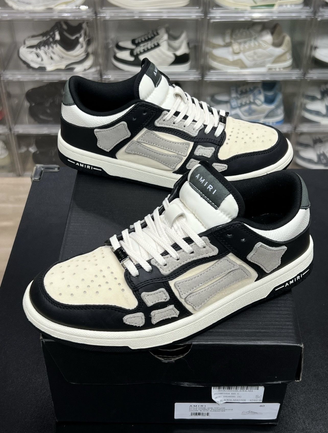 Amiri ICONIC! AMIRI Skel Top Low sneakers - size 40 Size US 7 / EU 40 - 3 Thumbnail