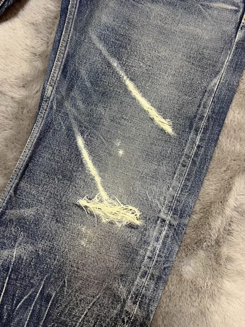 Celine CELINE Rippled Water Wash Distressed Straight Blue Denim J Size US 30 / EU 46 - 5 Thumbnail