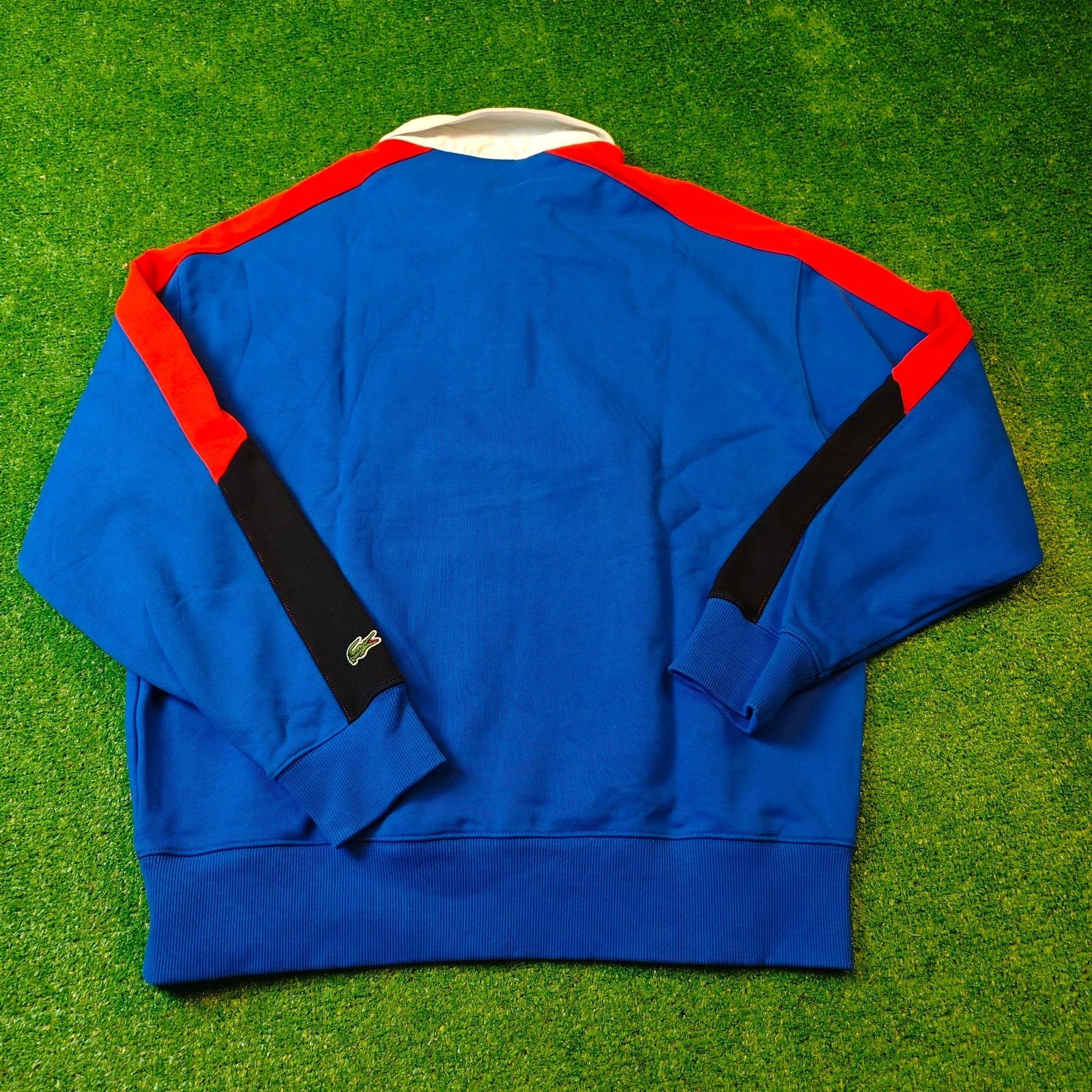 Lacoste Lacoste Polo Sweatshirt blue mens Medium rugby collared Size US M / EU 48-50 / 2 - 2 Thumbnail
