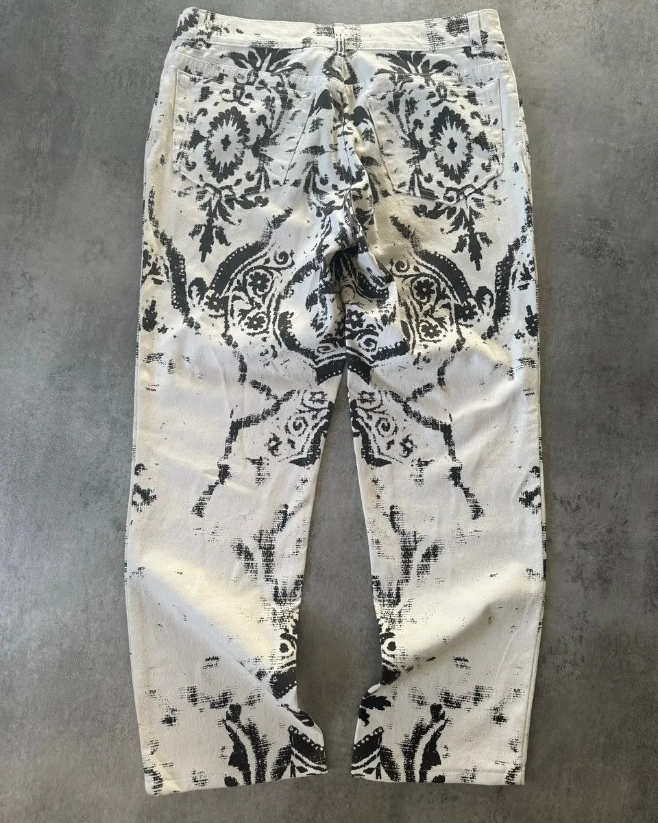 Roberto Cavalli × Vintage 1990s Roberto Cavalli Royal Arabic Mozaic Pants Size 28" / US 6 / IT 42 - 5 Thumbnail