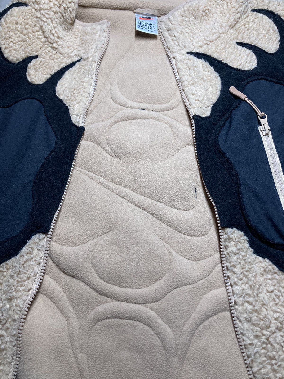 Nike × Vintage ⛩️Nike jacket sweatshirt custom sherpa fleece vintage y2k⛩️eye Size US L / EU 52-54 / 3 - 7 Thumbnail