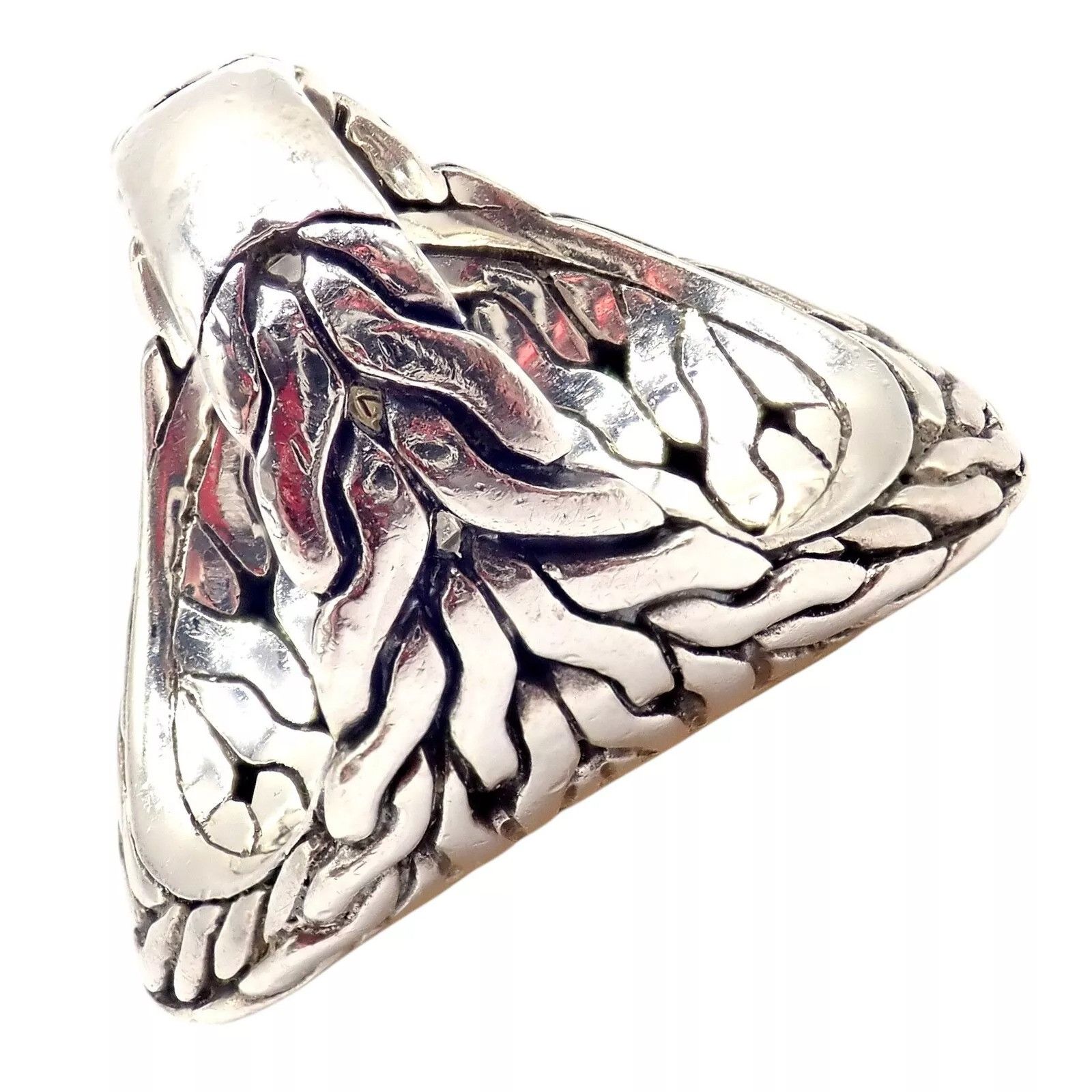 John Hardy John Hardy Silver 22k Yellow Gold Classic Cocktail Ring sz 7 Size ONE SIZE - 12 Thumbnail