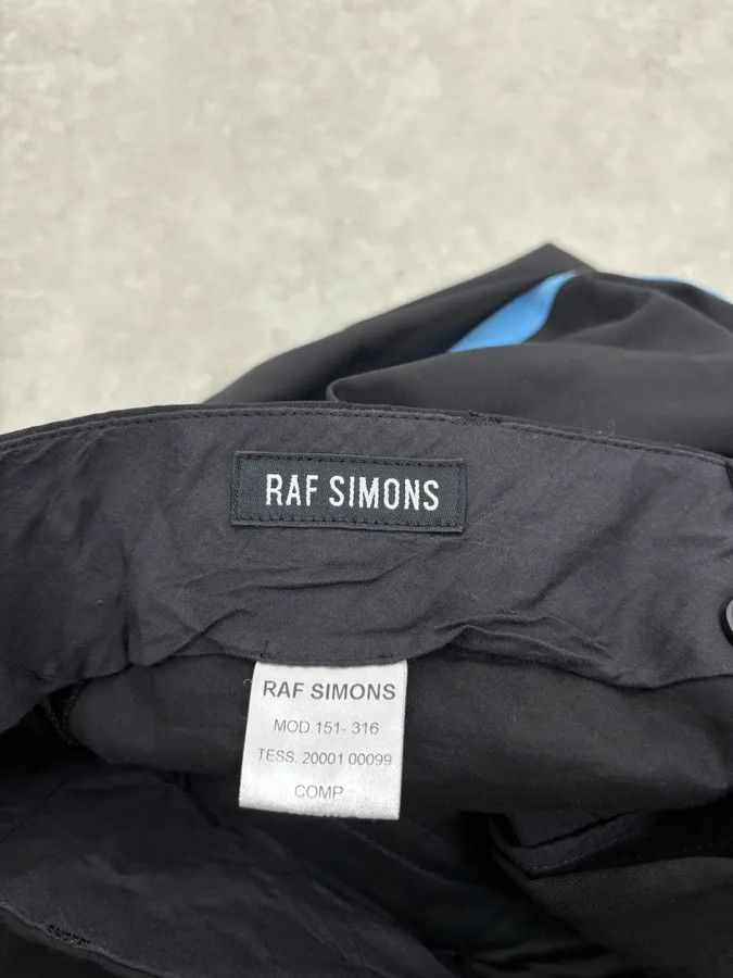 Raf Simons Raf Simons Black Wool Tailored Pants with Blue Line Size US 30 / EU 46 - 10 Thumbnail
