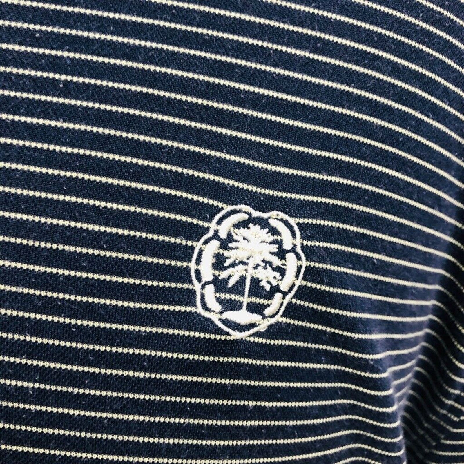 The Unbranded Brand iliac Golf Bert Lamar Mens Polo Shirt Blue Striped Button XL Size US XL / EU 56 / 4 - 7 Thumbnail
