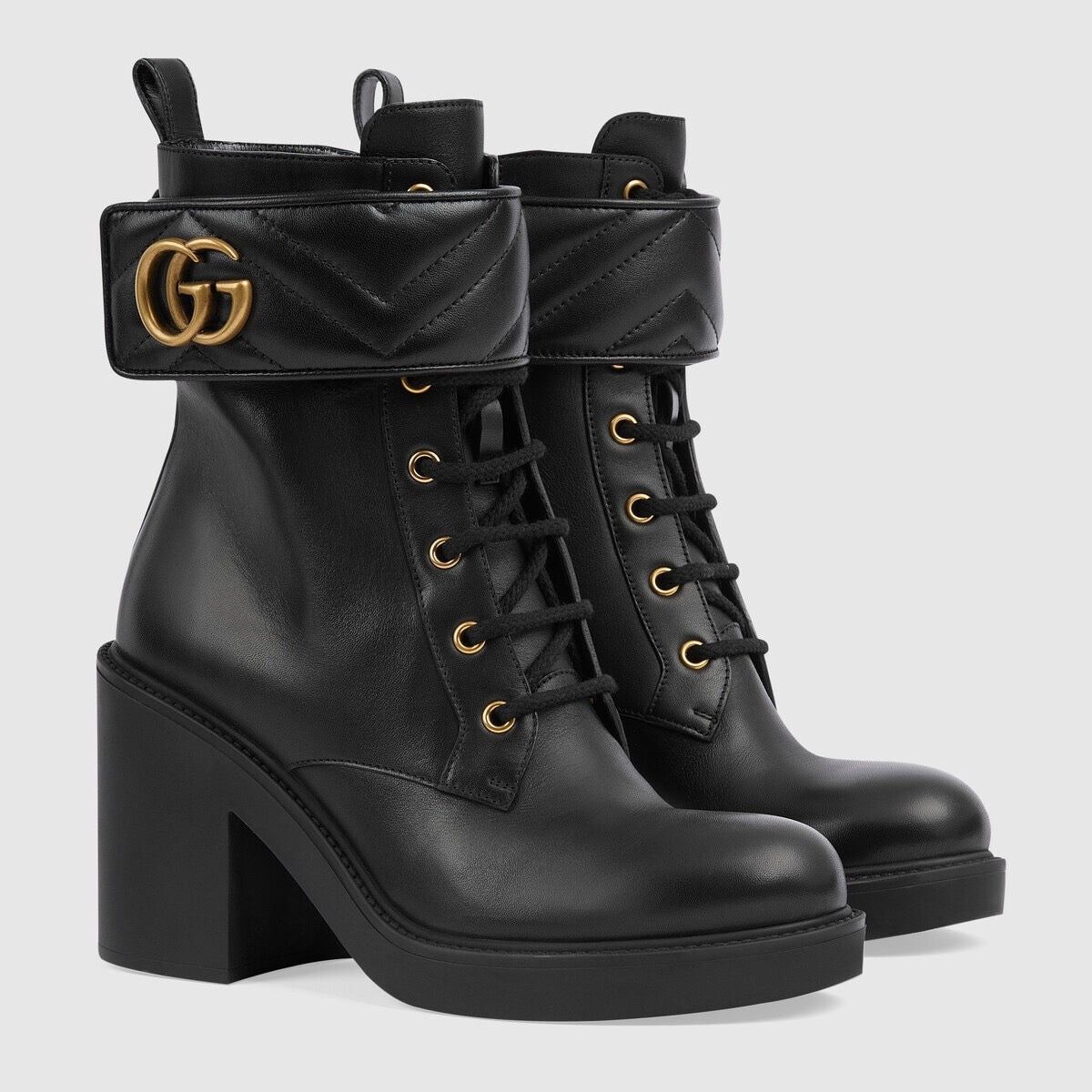 Gucci o1s1wg110125 Boots With Double G in Black Size US 10 / IT 40 - 2 Thumbnail
