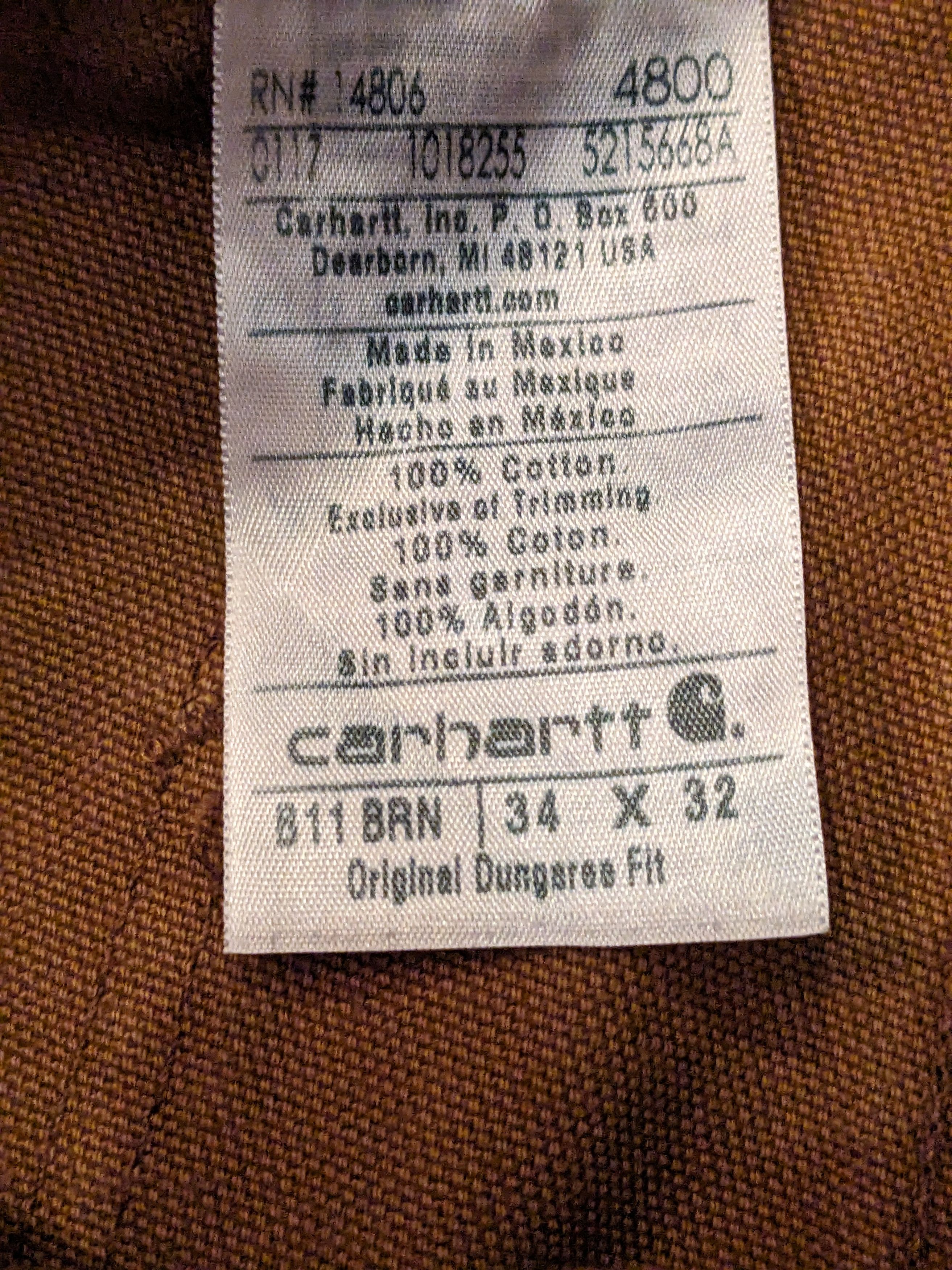 Carhartt × Vintage Vintage 90s Carhartt Original 34 x 32 Double Knee Pants Size US 34 / EU 50 - 4 Thumbnail