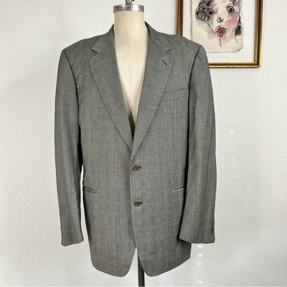 Canali Canali RSM Cashmere Houndstooth Blazer Size 50L - 1 Thumbnail