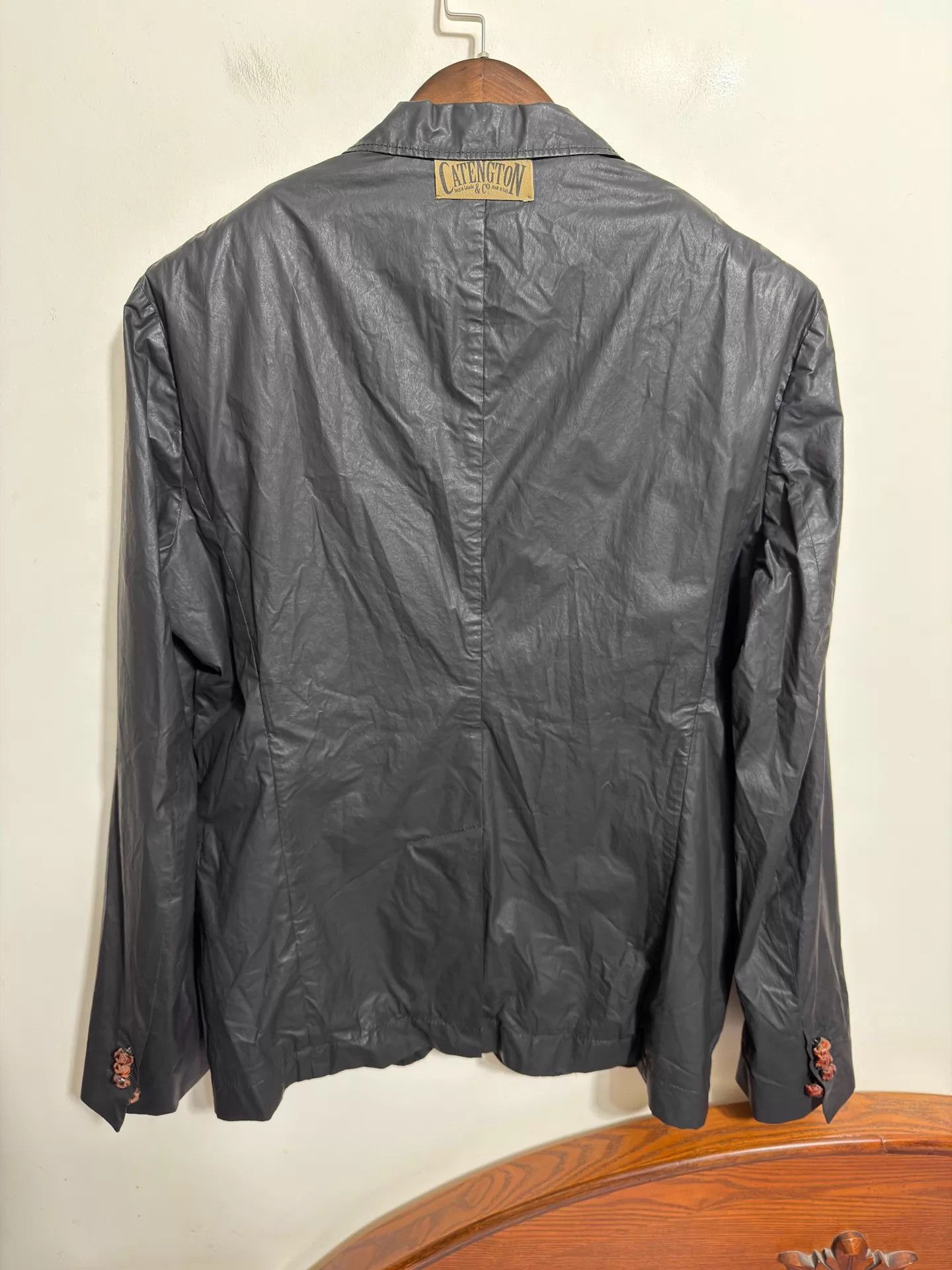 Dsquared2 Dsquared2 D2 Coated Black Suit Jacket New with Tags Size US M / EU 48-50 / 2 - 2 Thumbnail