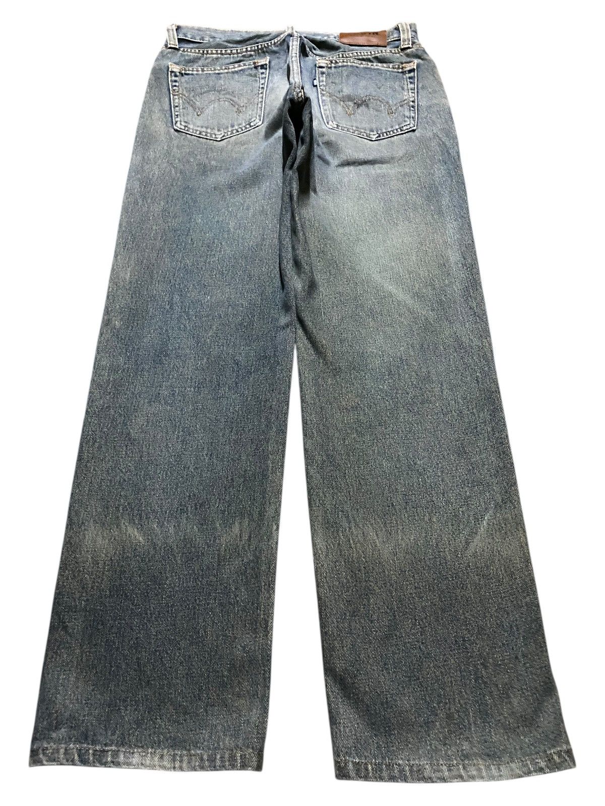Japanese Brand Vintage Edwin E603R Japan Mud Wash Distressed Loose Jeans Size US 30 / EU 46 - 2 Thumbnail