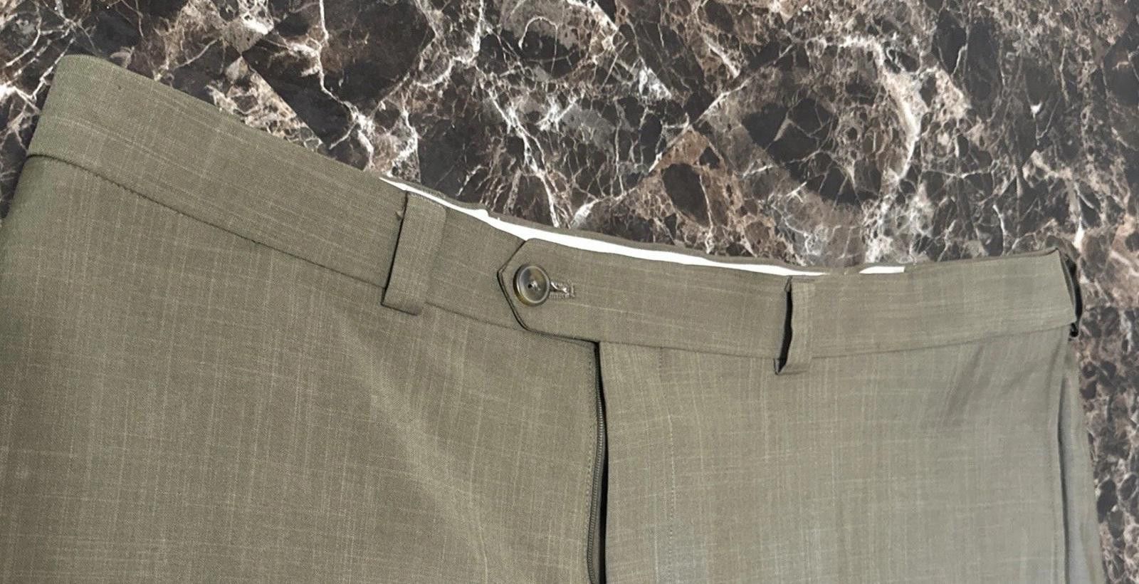 Haggar Hagger Men's Dress Pants Size 40 X 30 Brown Classic Fit Size US 40 / EU 56 - 3 Thumbnail
