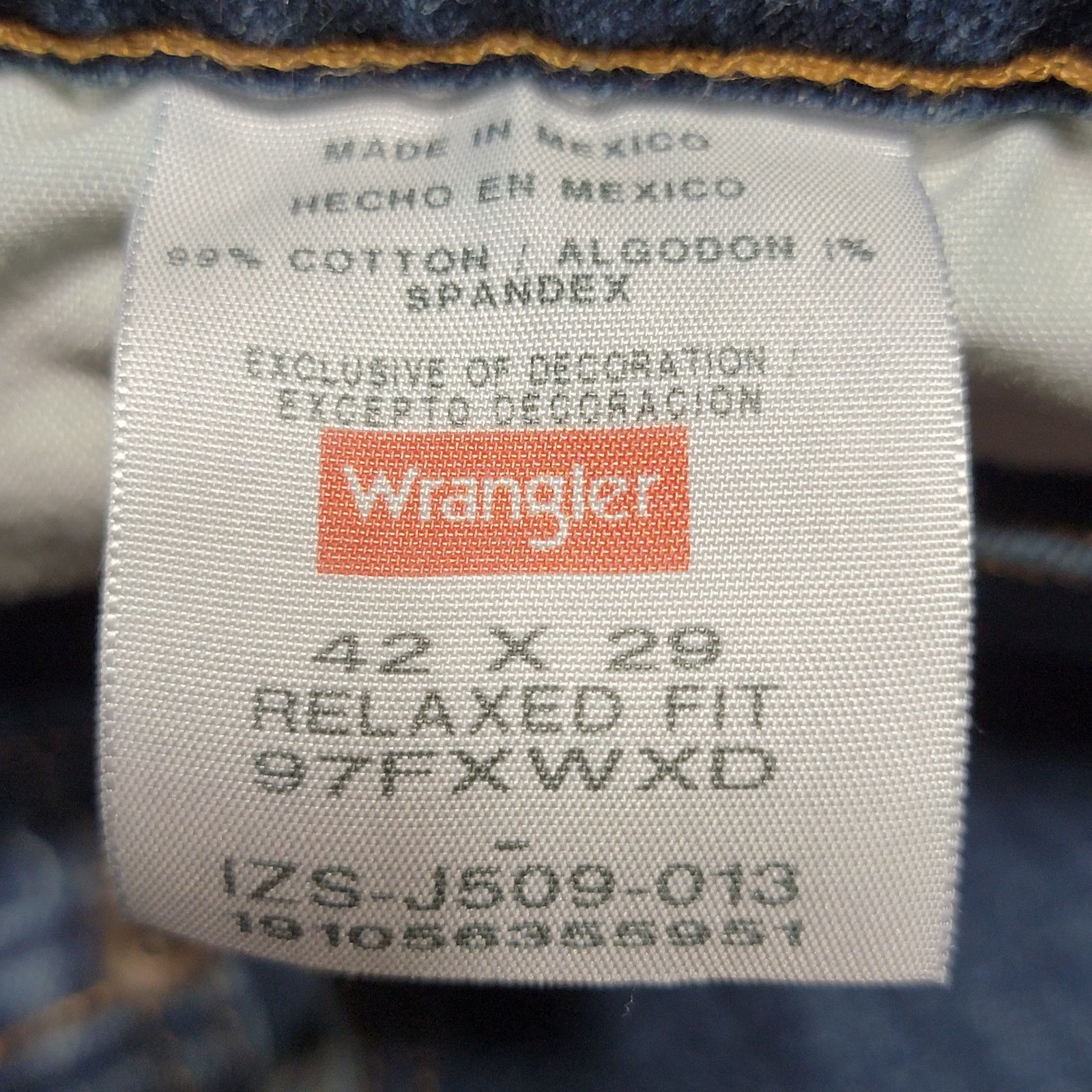 Wrangler Wrangler Relaxed Fit Jeans - Size 42 X 29 Size US 42 / EU 58 - 6 Thumbnail