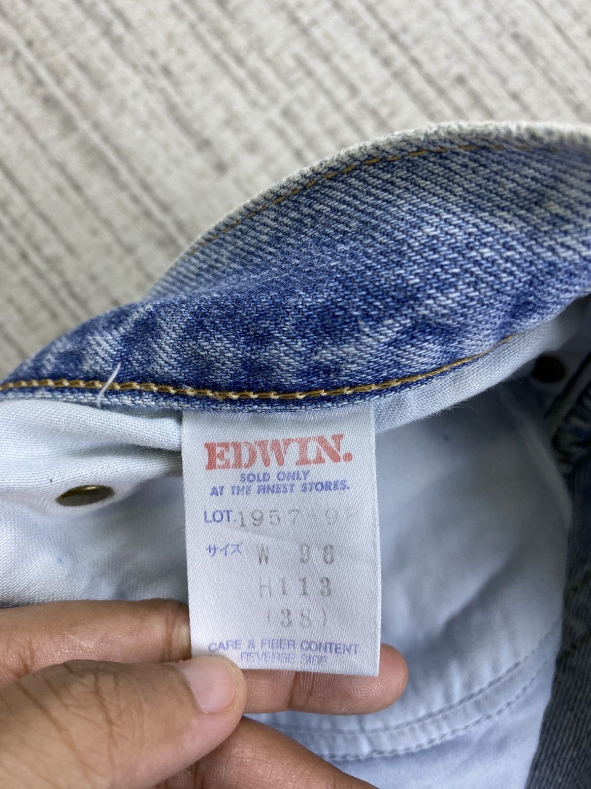 Edwin × Japanese Brand × Vintage Vintage 90s Edwin US Classic Light Blue Denim Pants Size US 35 - 12 Thumbnail