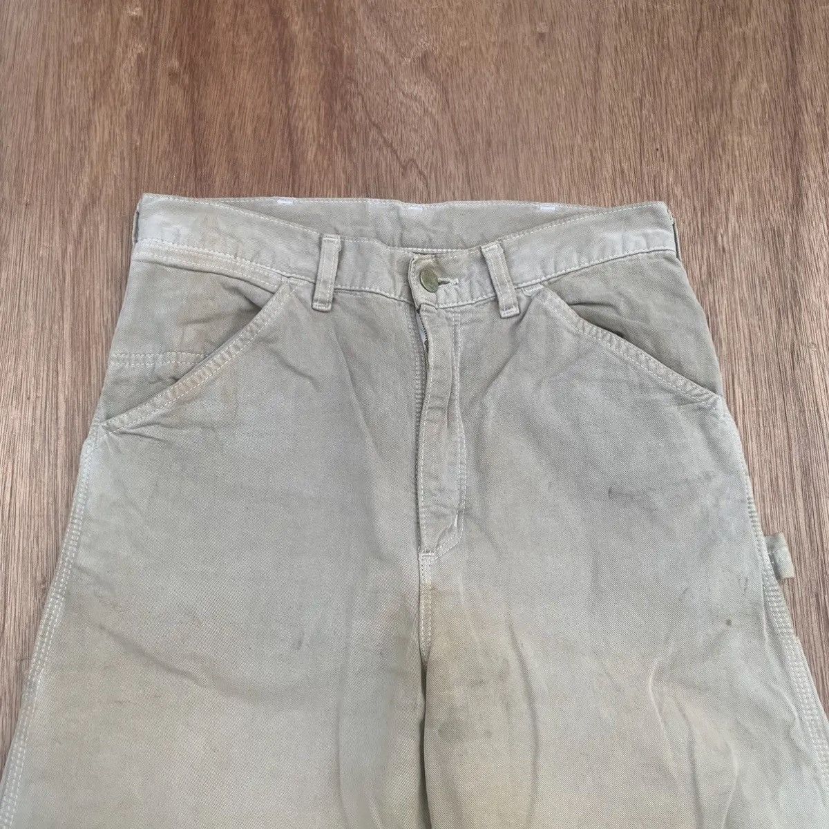 Carhartt CARHARTT TROUSERS RUSTY FADED WORK WEAR CARPENTER PANTS Size US 28 / EU 44 - 2 Thumbnail