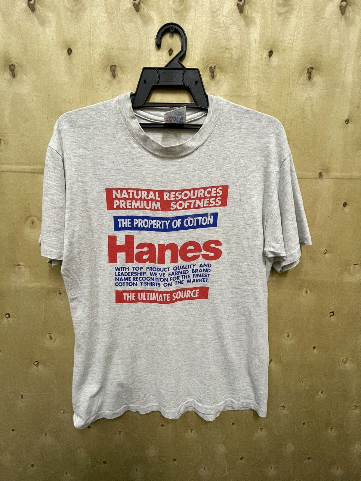Hanes × Vintage VINTAGE HANES BIG LOGO TEE Size US M / EU 48-50 / 2 - 1 Thumbnail