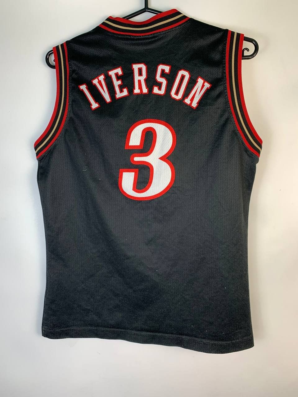 Champion × NBA × Vintage #3 Allen Iverson Champion Philadelphia Basketball Jersey Size US XXS / EU 40 - 3 Thumbnail