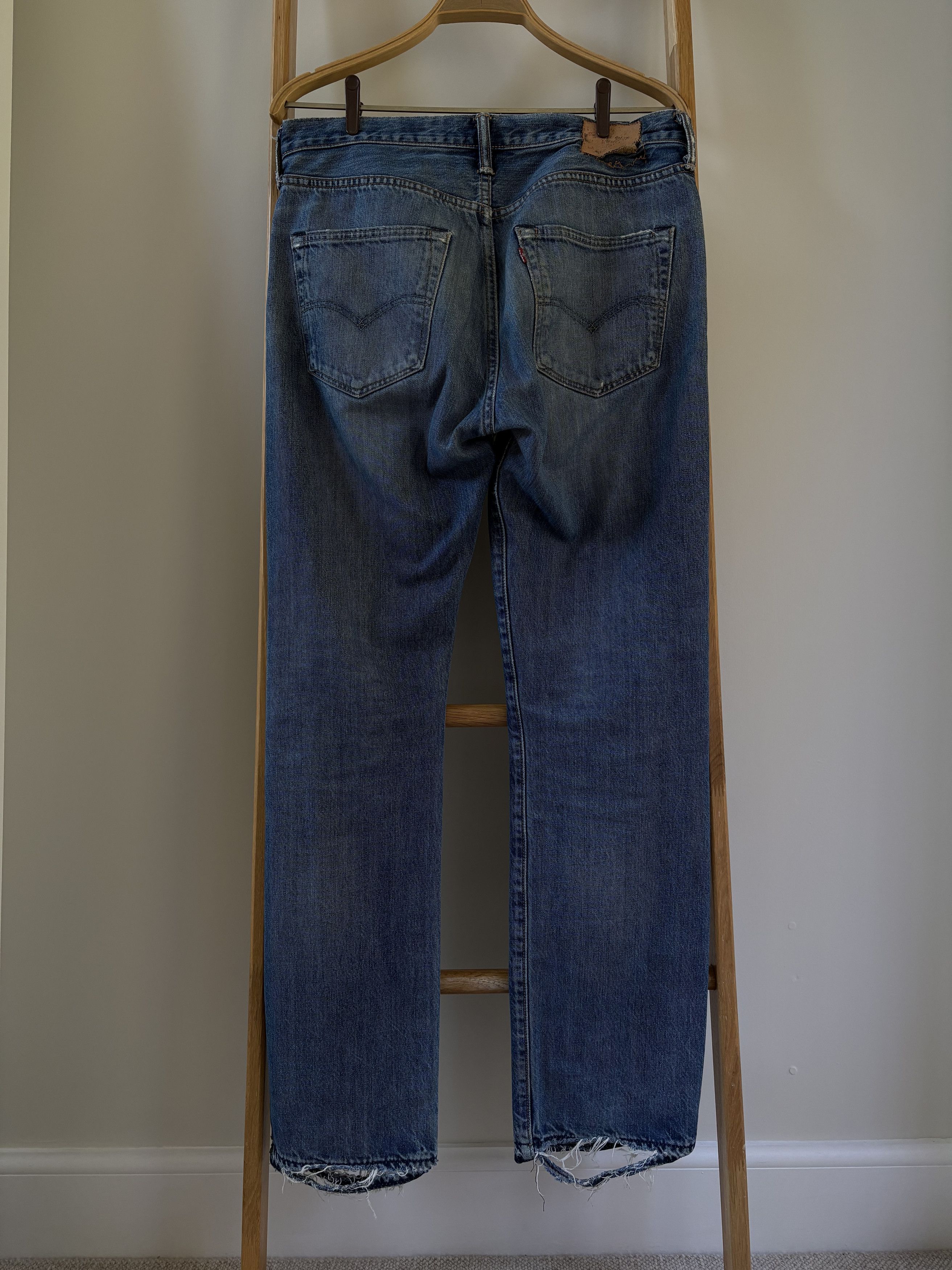 Levi's × Vintage Levi's Vintage Distressed Jeans Size US 33 - 2 Thumbnail