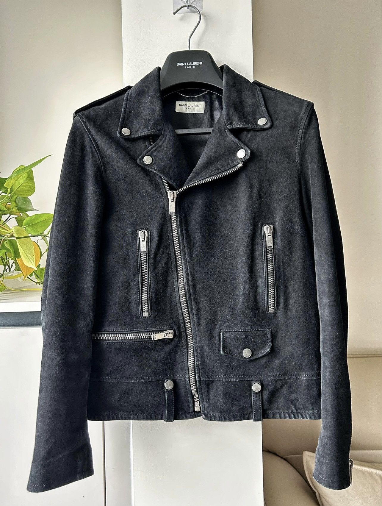 Saint Laurent Suede Jacket | Grailed
