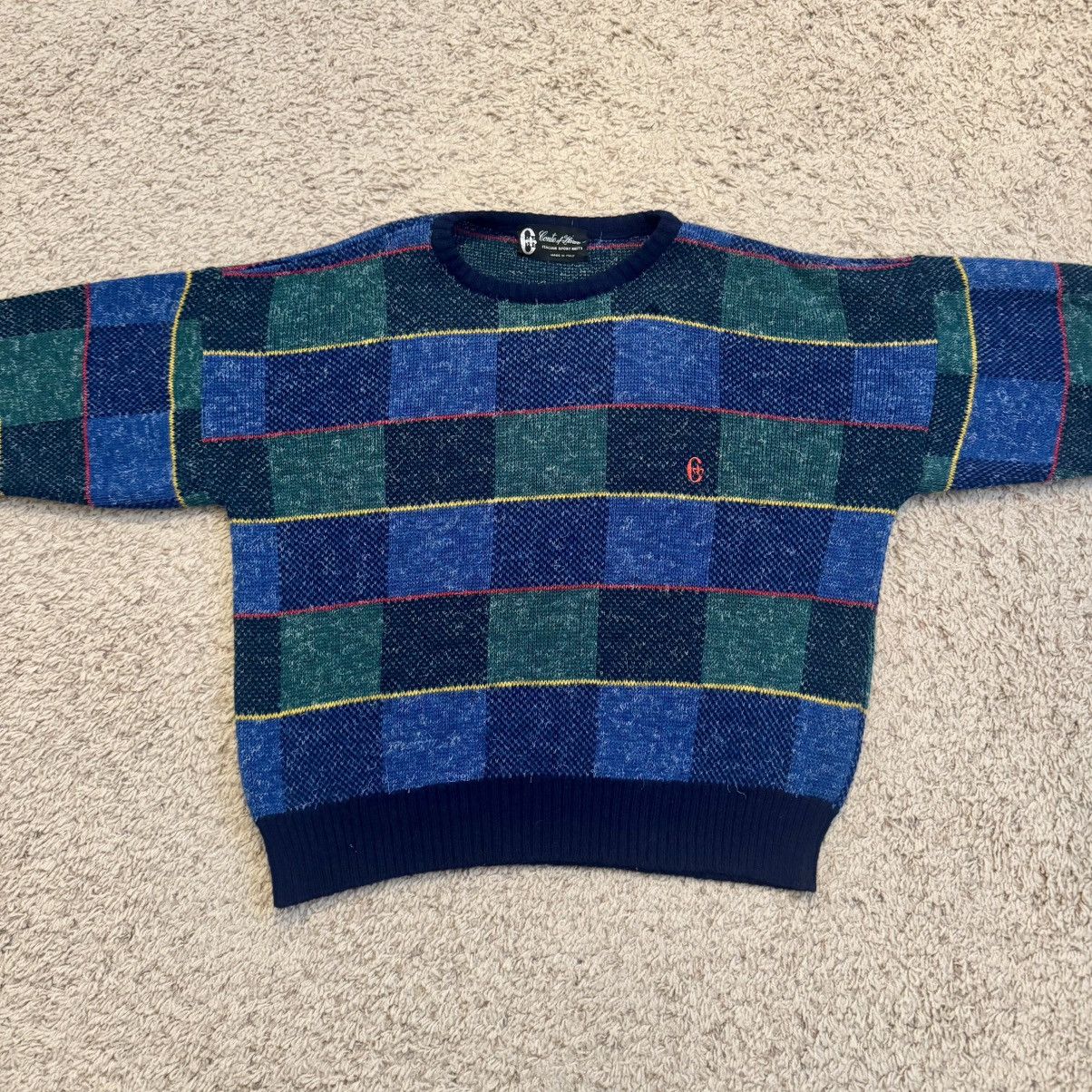 Conte of Florence Vintage Conte Of Florence Checkered Sweater XL Size US XL / EU 56 / 4 - 2 Thumbnail