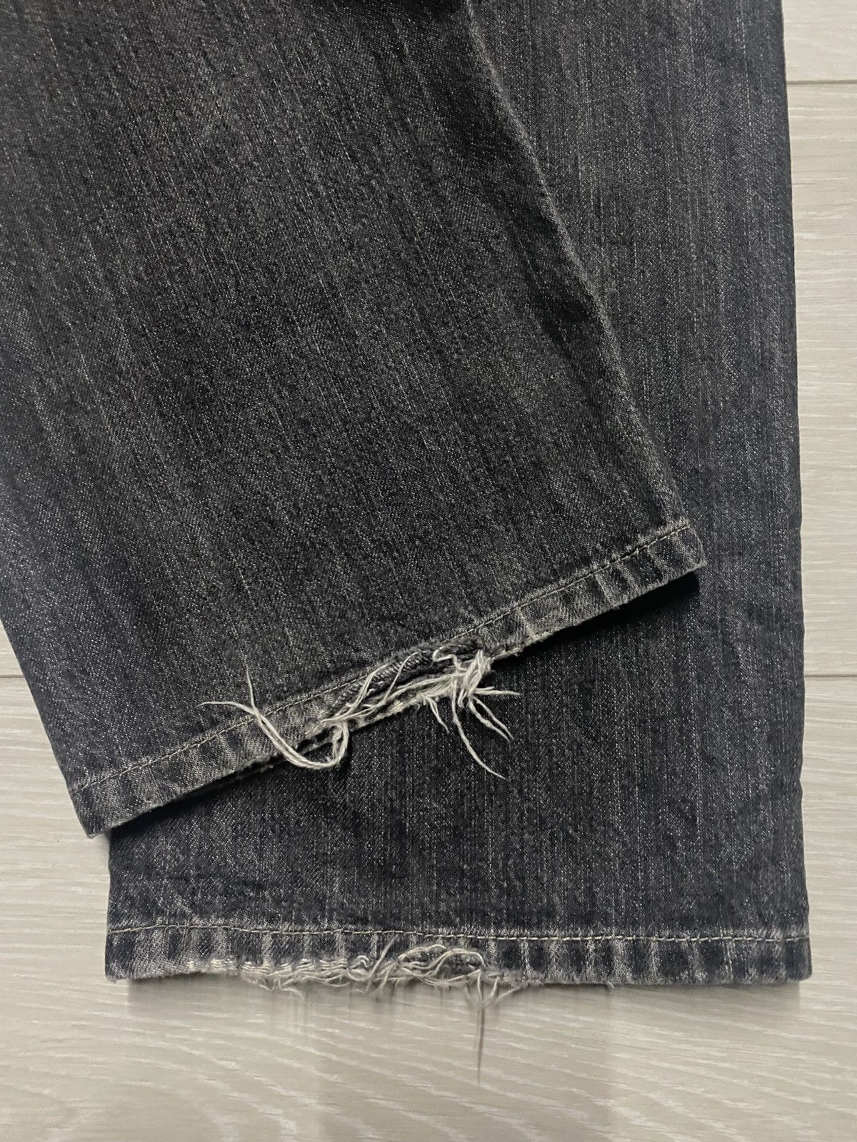 Edwin Vtg Edwin International Basic 403 Black Denim Loose Jeans Size US 34 / EU 50 - 11 Thumbnail