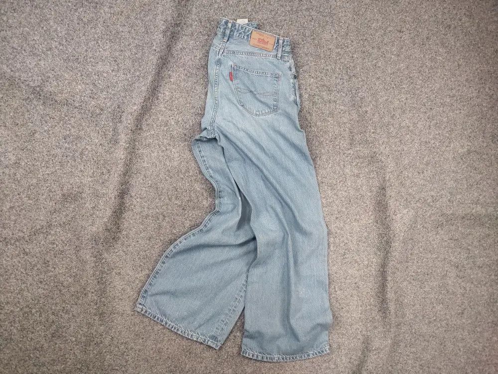 Japanese Brand Ungrid 2114071 Vintage Japan Wide Leg Baggy Distressed Jeans Size 26" / US 2 / IT 38 - 1 Thumbnail