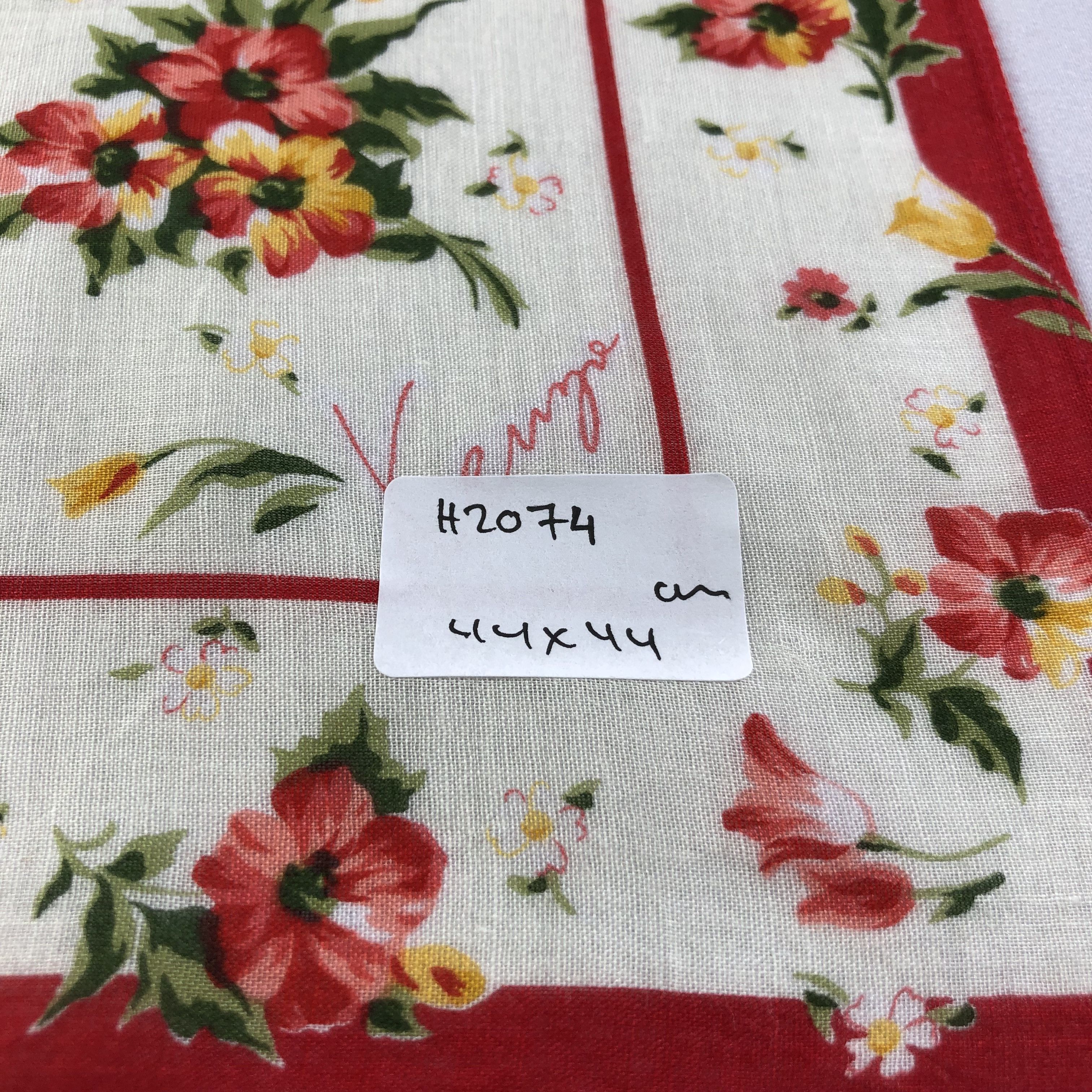 Japanese Brand × Kenzo × Vintage Kenzo Floral Handkerchief Neckerchief Bandana H2074 Size ONE SIZE - 5 Thumbnail