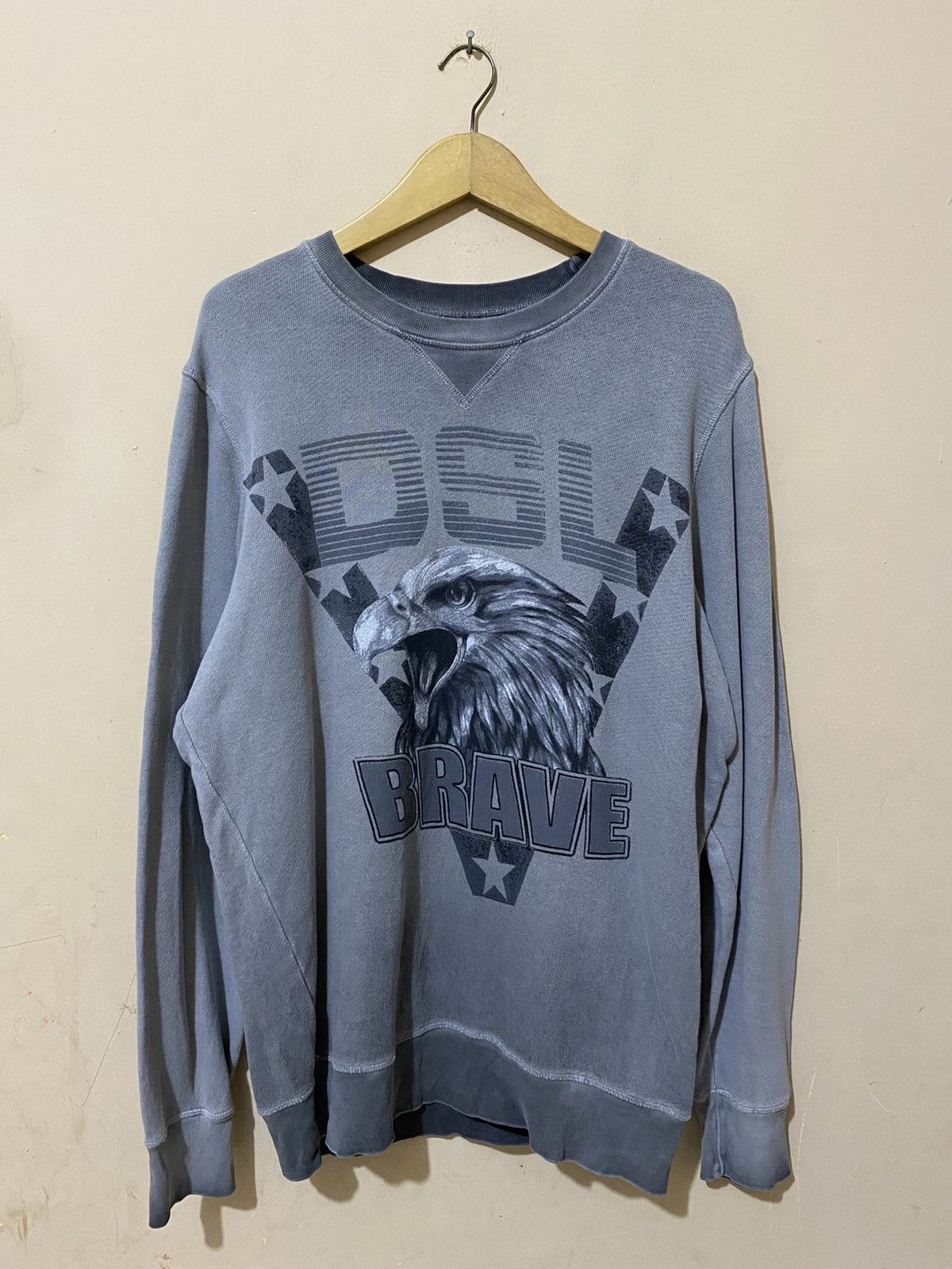 Diesel Diesel Brave Eagle Sweatshirt “Sun Faded” Size US L / EU 52-54 / 3 - 1 Thumbnail