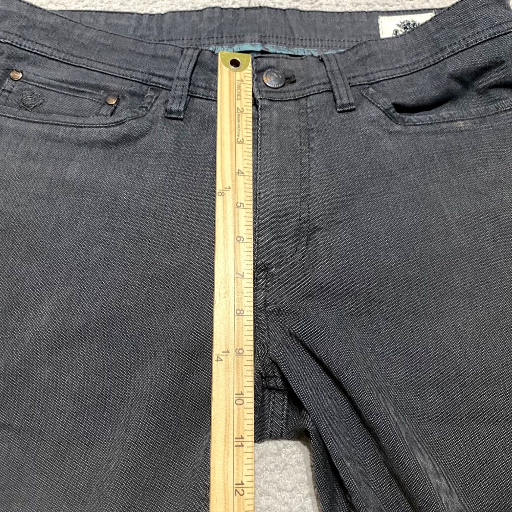 English Laundry English Laundry Jeans 32x30 Gray Straight Leg Mid Rise Medium Wash 5-Pocket Design Regular Mens Size 24" / US 00 / IT 34 - 7 Thumbnail