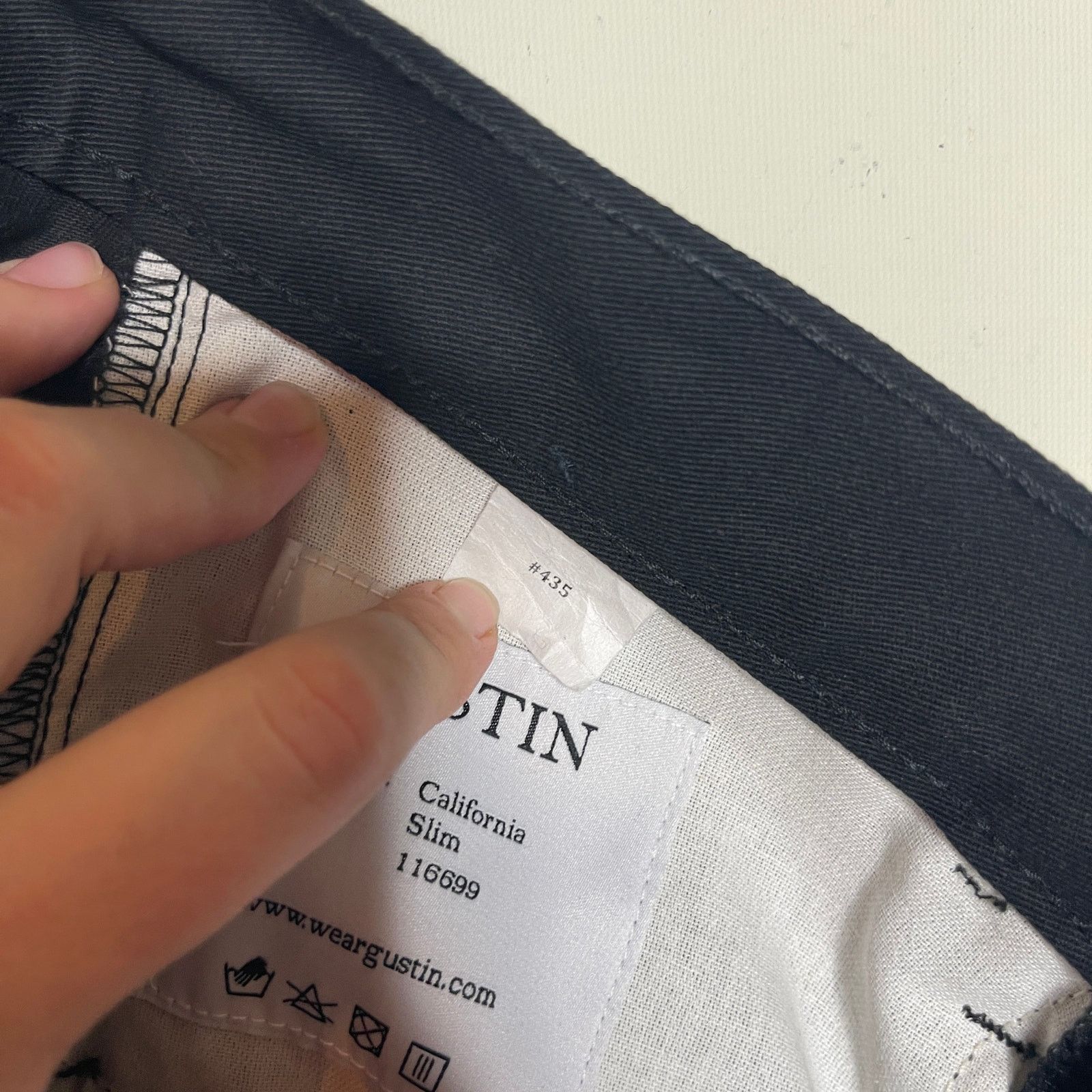 Gustin Gustin #435 CLASSIC TWILL 5 POCKET - BLACK Size US 30 / EU 46 - 9 Thumbnail