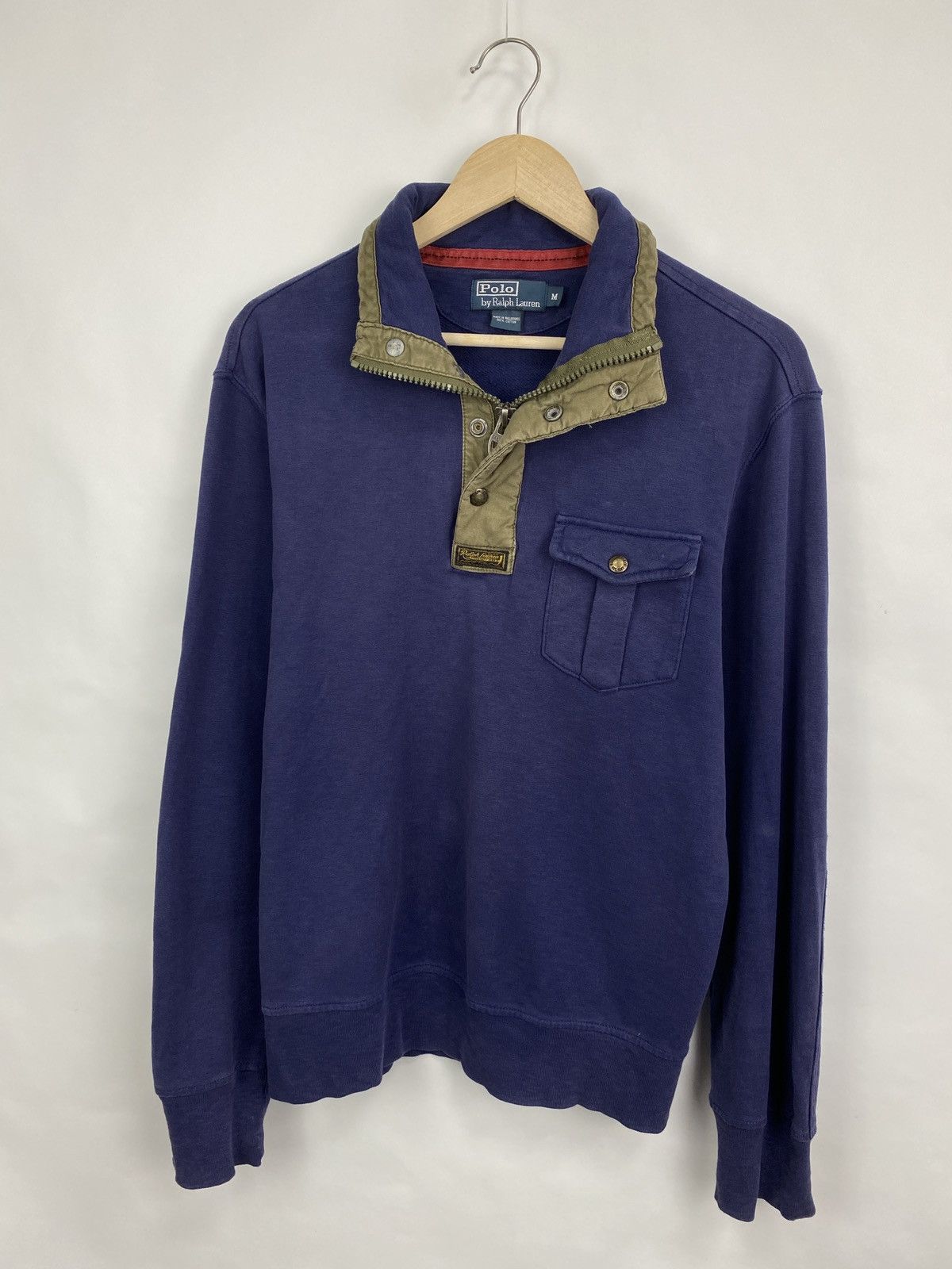 Polo Ralph Lauren 🇺🇸 Vintage 90s Ralph Lauren Army Military Hoodie Rare Retro Size US M / EU 48-50 / 2 - 3 Thumbnail
