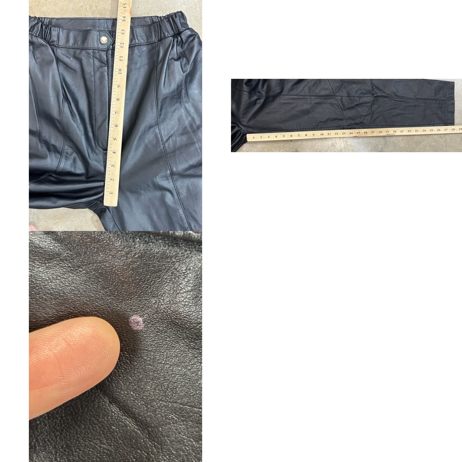 Vintage VINTAGE Tuscany Collection Leather Pants Womens Black Lined Size S/24" x 28.25" Adult Women Medium? Size 28" / US 6 / IT 42 - 8 Thumbnail