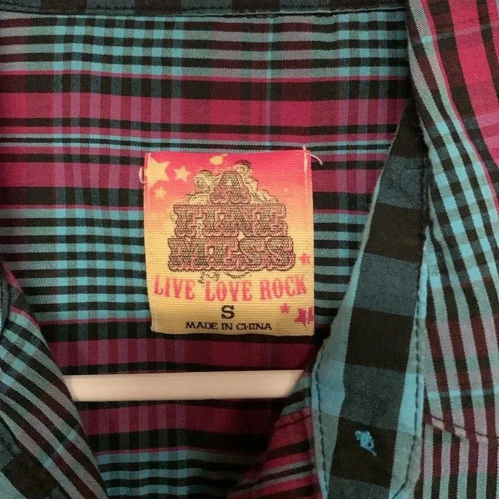 Designer Live love rock plaid shirt Size S / US 4 / IT 40 - 2 Thumbnail