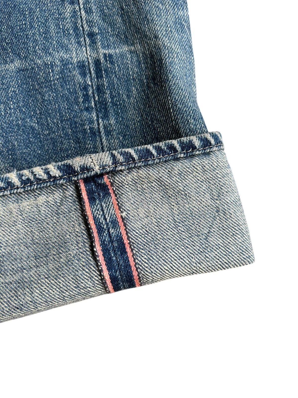 Japanese Brand × Kapital × Vintage Omnigod Selvedge Distressed Denim Jeans Size US 30 / EU 46 - 2 Thumbnail