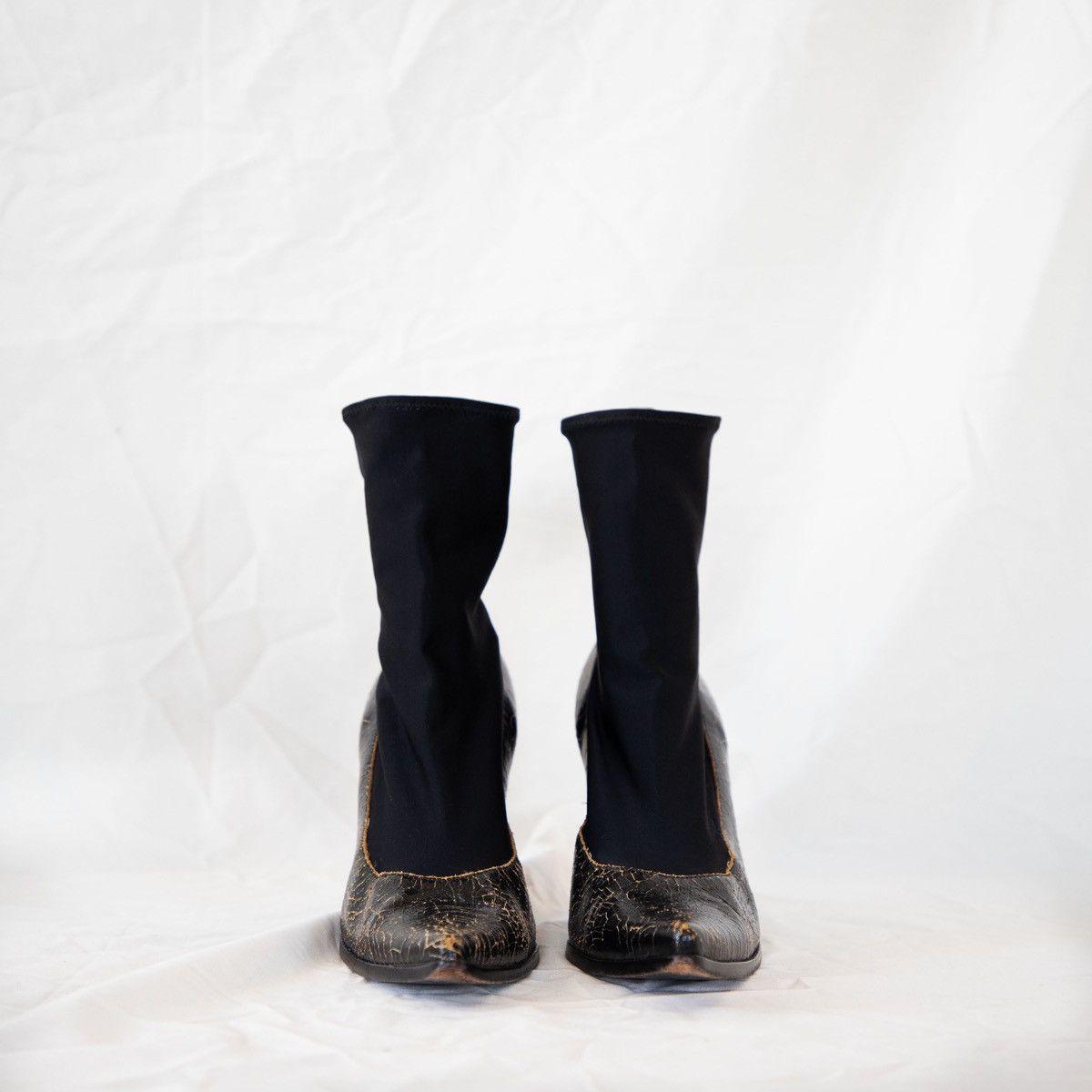 Miu Miu Miu Miu FW 2001 'Cracked' Sock Pumps Size US 10 / IT 40 - 2 Thumbnail