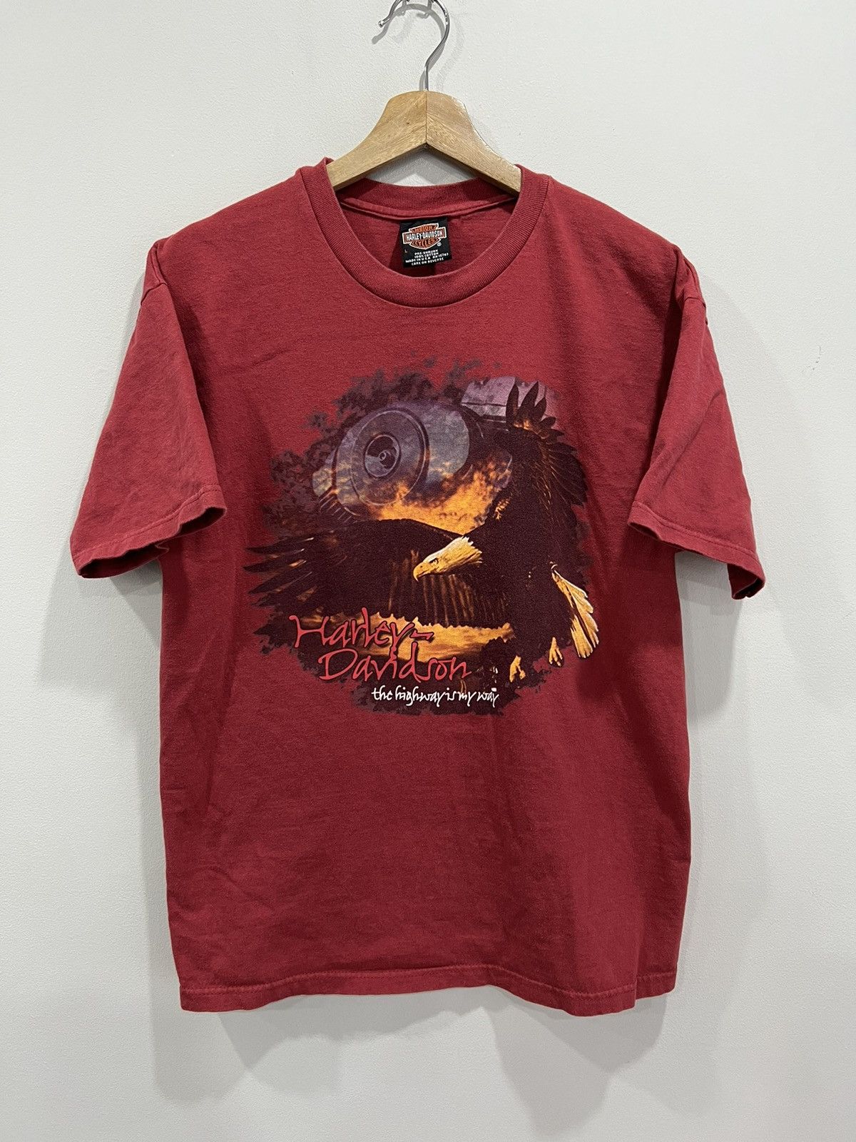 Harley Davidson Vintage Harley Davidson Tee Shirt eagle Size US L / EU 52-54 / 3 - 1 Thumbnail