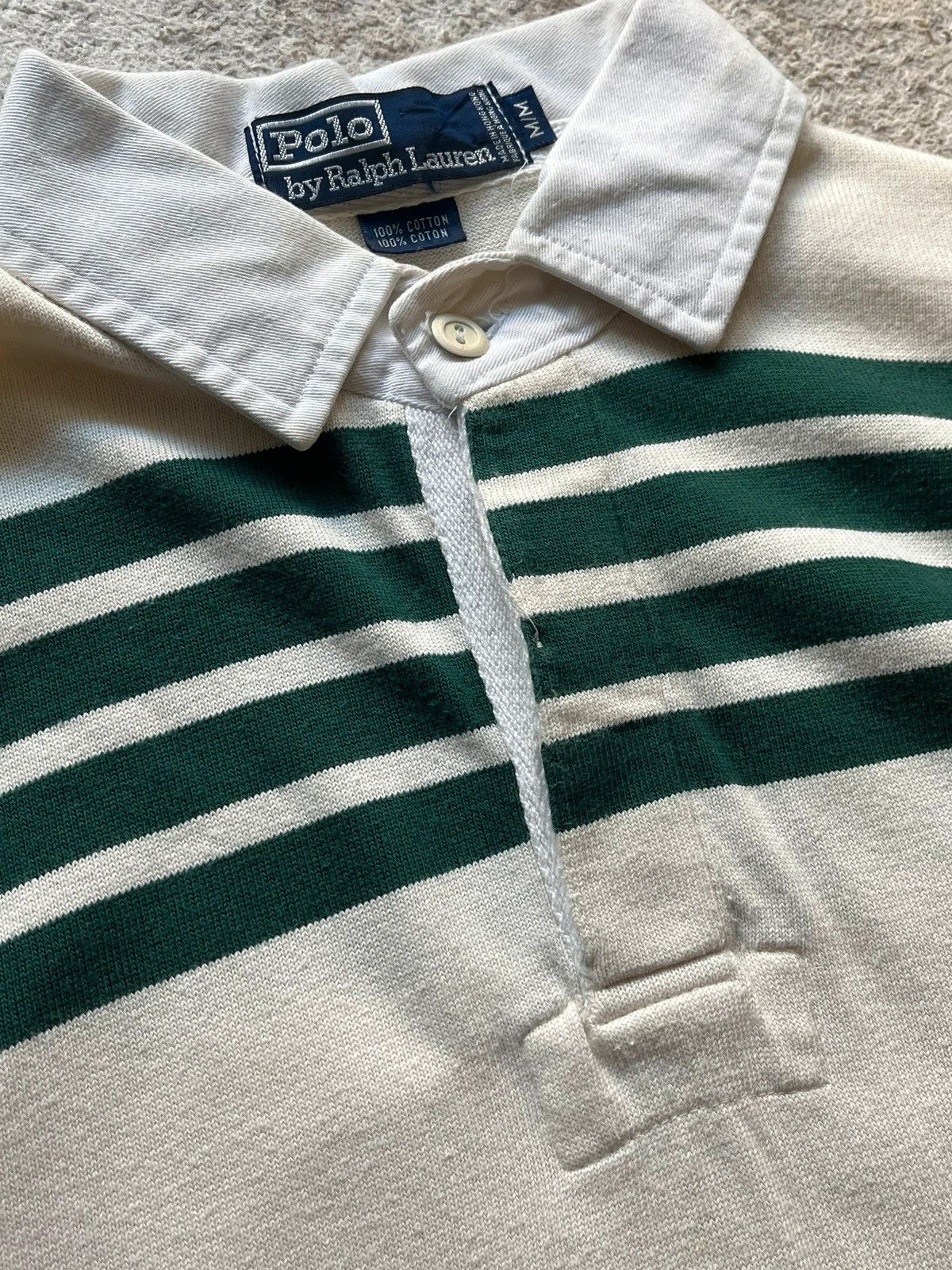 Polo Ralph Lauren Polo Ralph Lauren Scribble Rugby Stripped 1990s Size US M / EU 48-50 / 2 - 2 Thumbnail