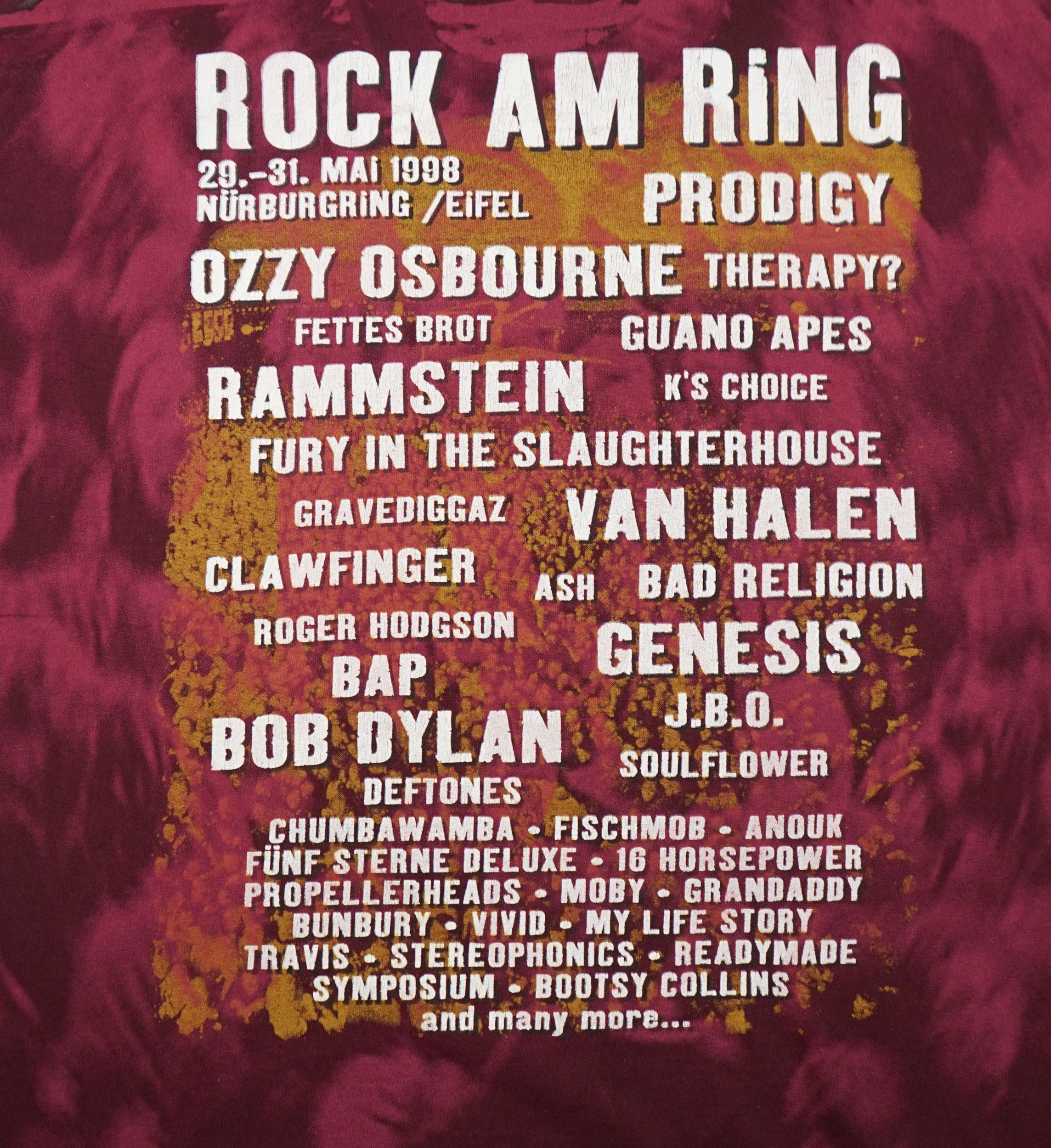 Band Tees × Vintage Vintage Rock Am Ring Festival 1998 T Shirt Size US XL / EU 56 / 4 - 10 Thumbnail