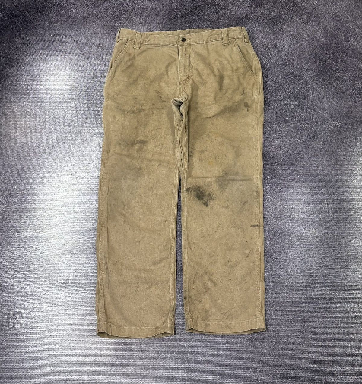Carhartt Vintage Carhartt Y2K Distressed Skate Baggy Chino Pants Size US 38 / EU 54 - 2 Thumbnail