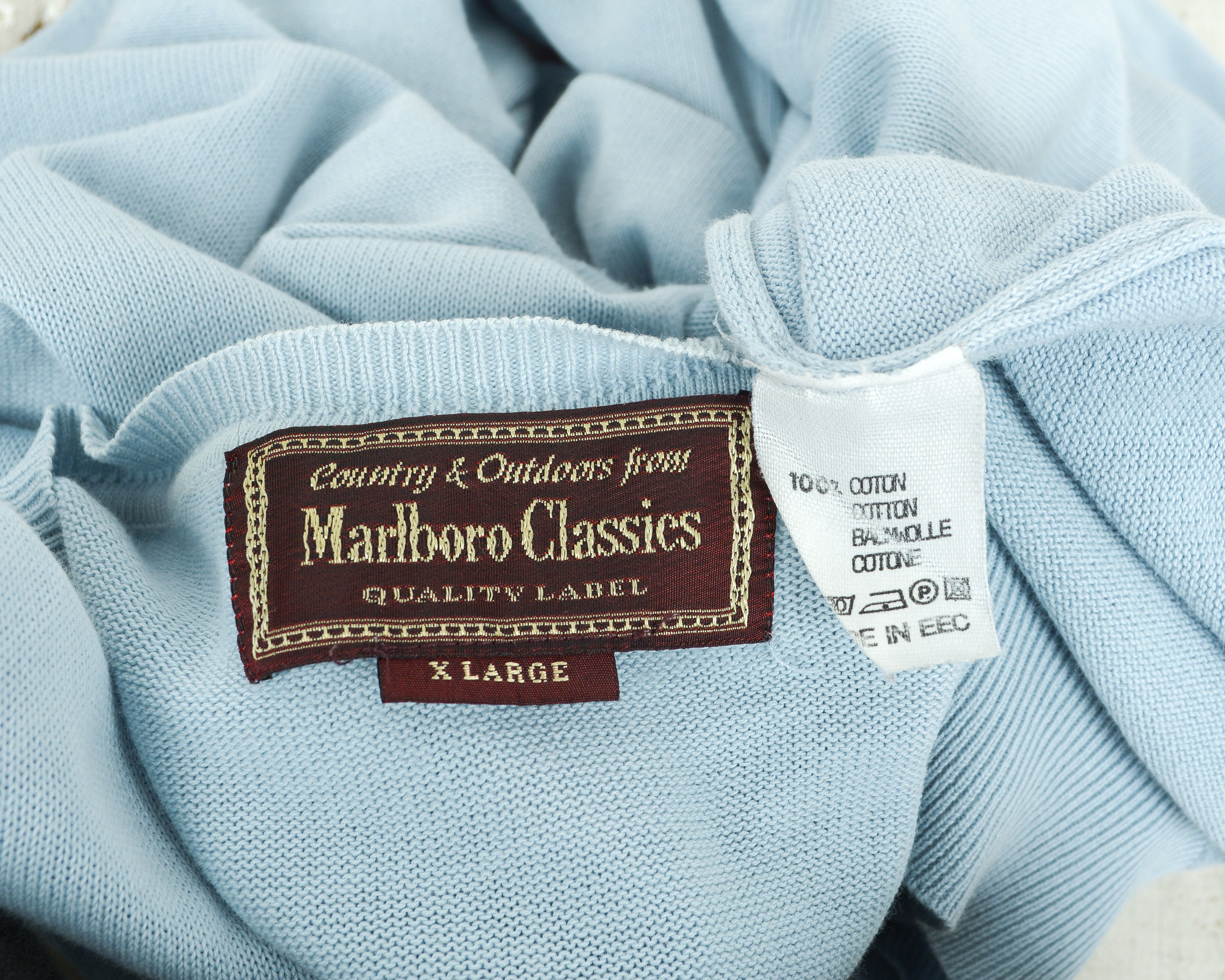 Marlboro Classics Sweater L V-Neck Long Sleeved Casual Jumper Pullover Cotton Size US XL / EU 56 / 4 - 5 Thumbnail