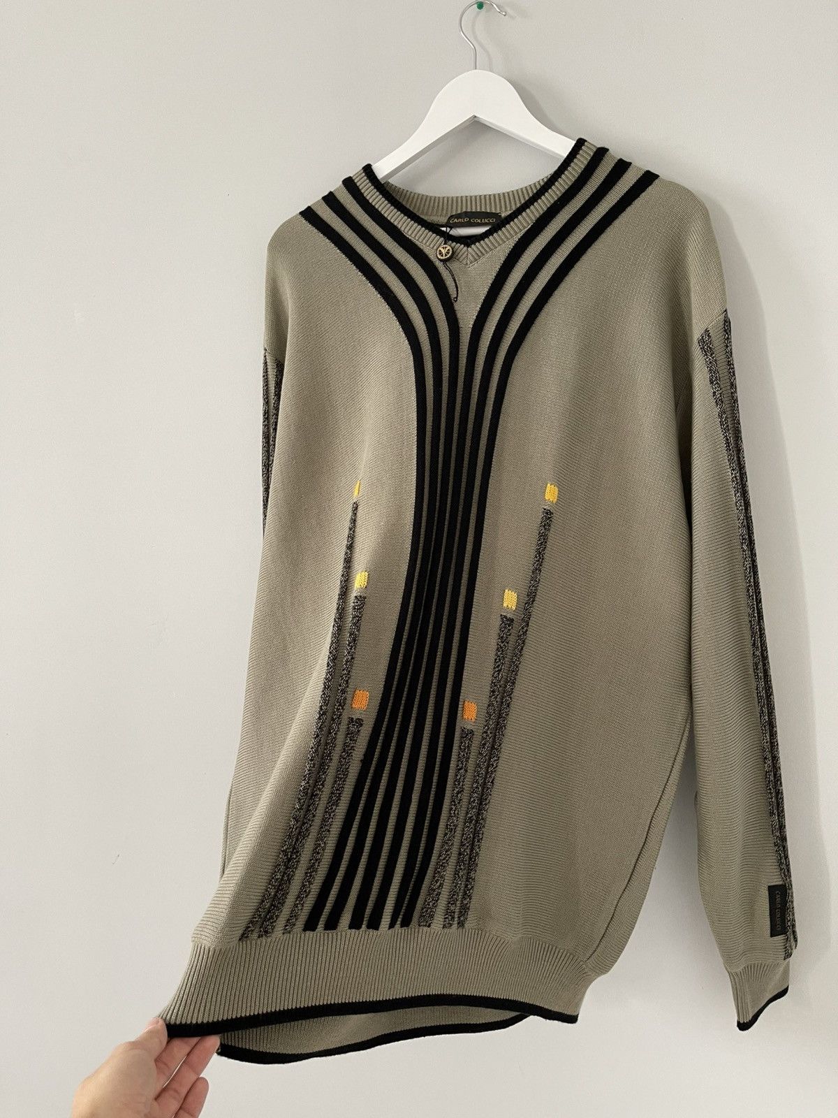 Carlo Colucci Carlo Colucci Abstract Geometric 3D Knit Sweater Jumper Size US XL / EU 56 / 4 - 5 Thumbnail