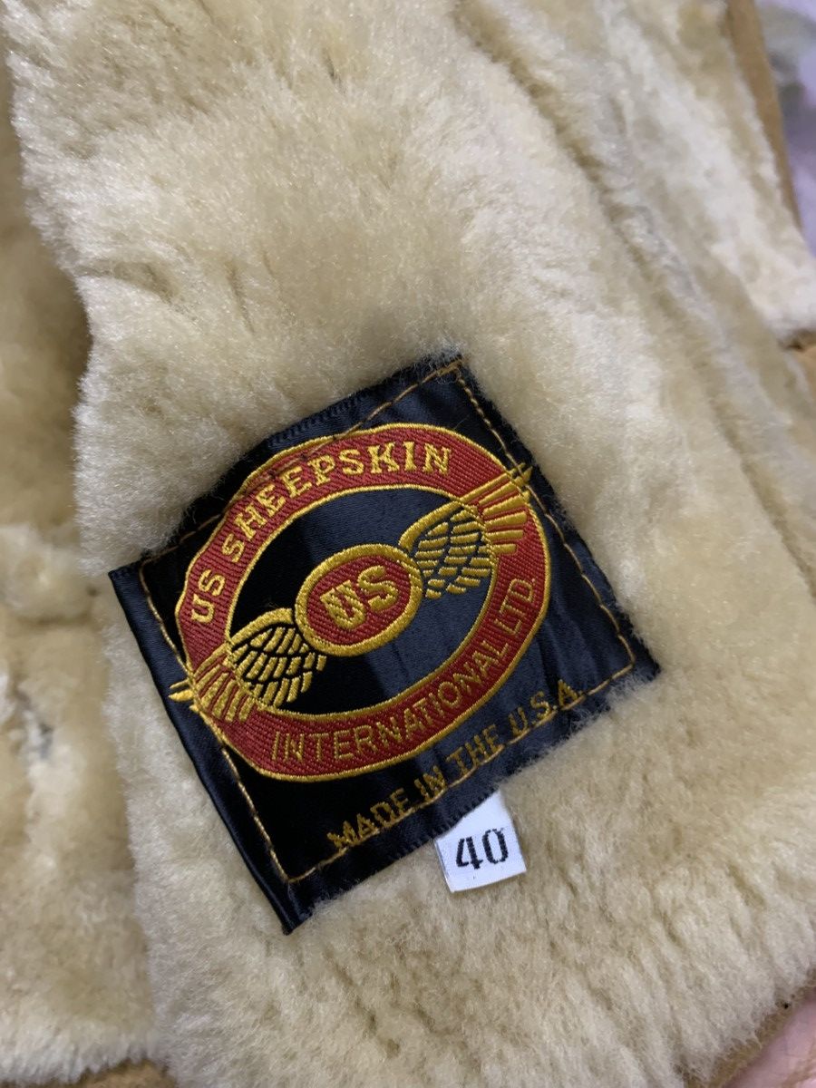Genuine Leather Vintage US SHEEPSKIN Shearling Cropped Jacket Size US L / EU 52-54 / 3 - 8 Thumbnail