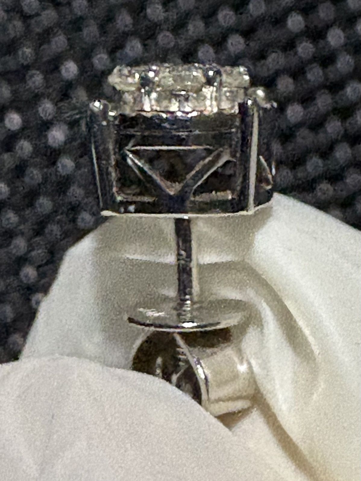 Other 925 Sterling Silver Single Earring with Lab Diamonds Size ONE SIZE - 4 Thumbnail