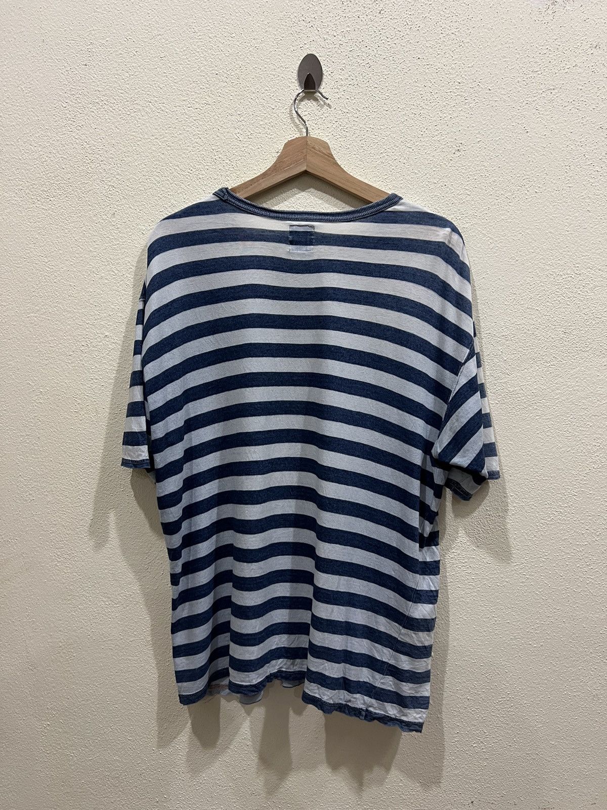 Full Count & Co. Full Count Striped Single Pocket Tshirt Size US L / EU 52-54 / 3 - 7 Thumbnail