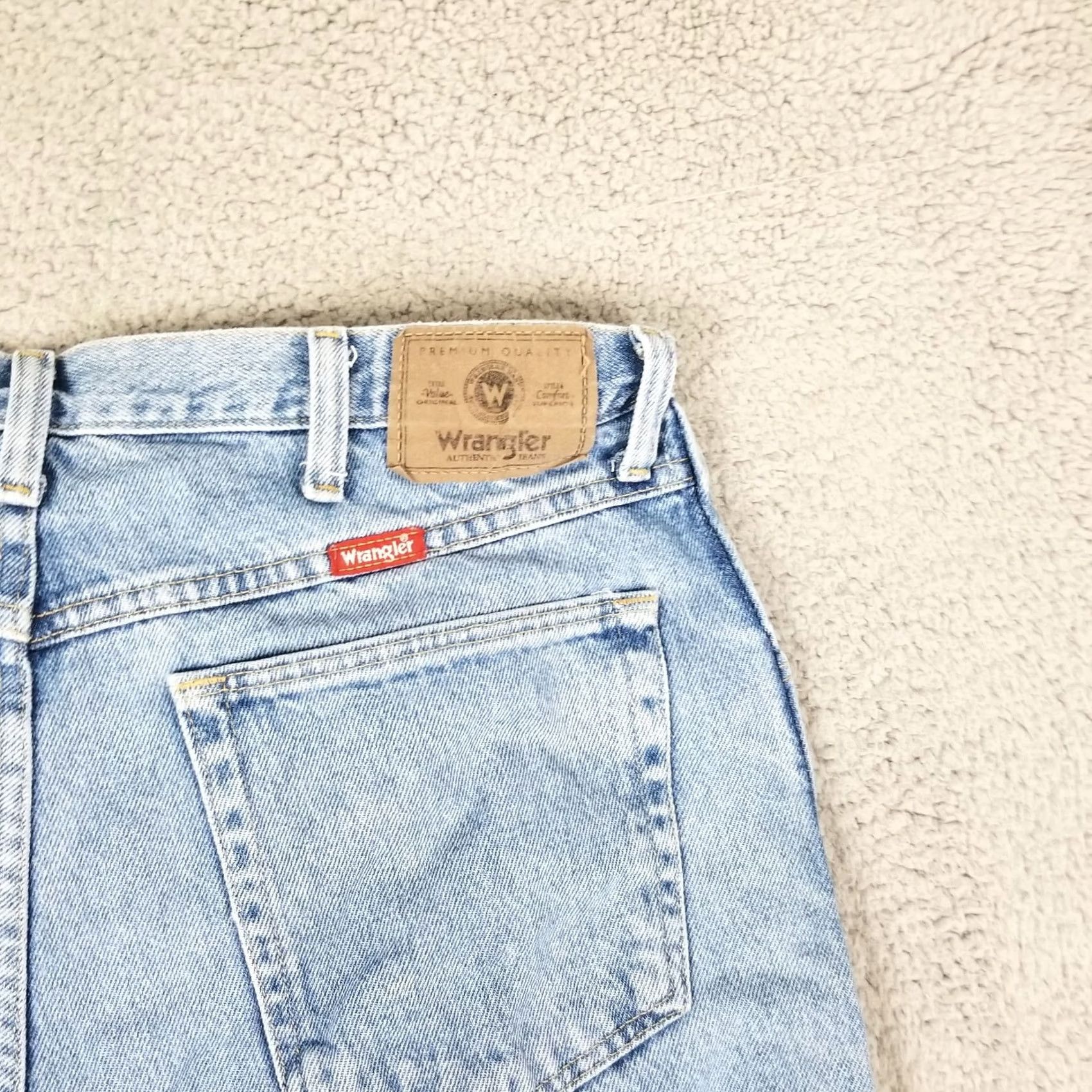 Wrangler Wrangler Jeans Men 34X29 96501SL Workwear Straight Relaxed Distressed Pockets Blue Denim Cotton Jeans Mens Size US 34 / EU 50 - 7 Thumbnail