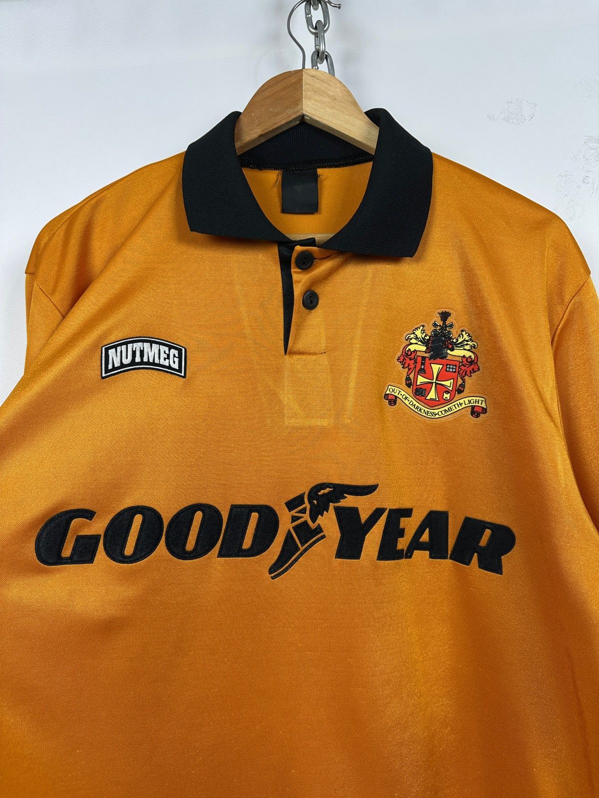 Nutmeg 1994/95 Nutmeg Wolverhampton Wanderers Vintage Soccer Jersey Size US XL / EU 56 / 4 - 10 Thumbnail