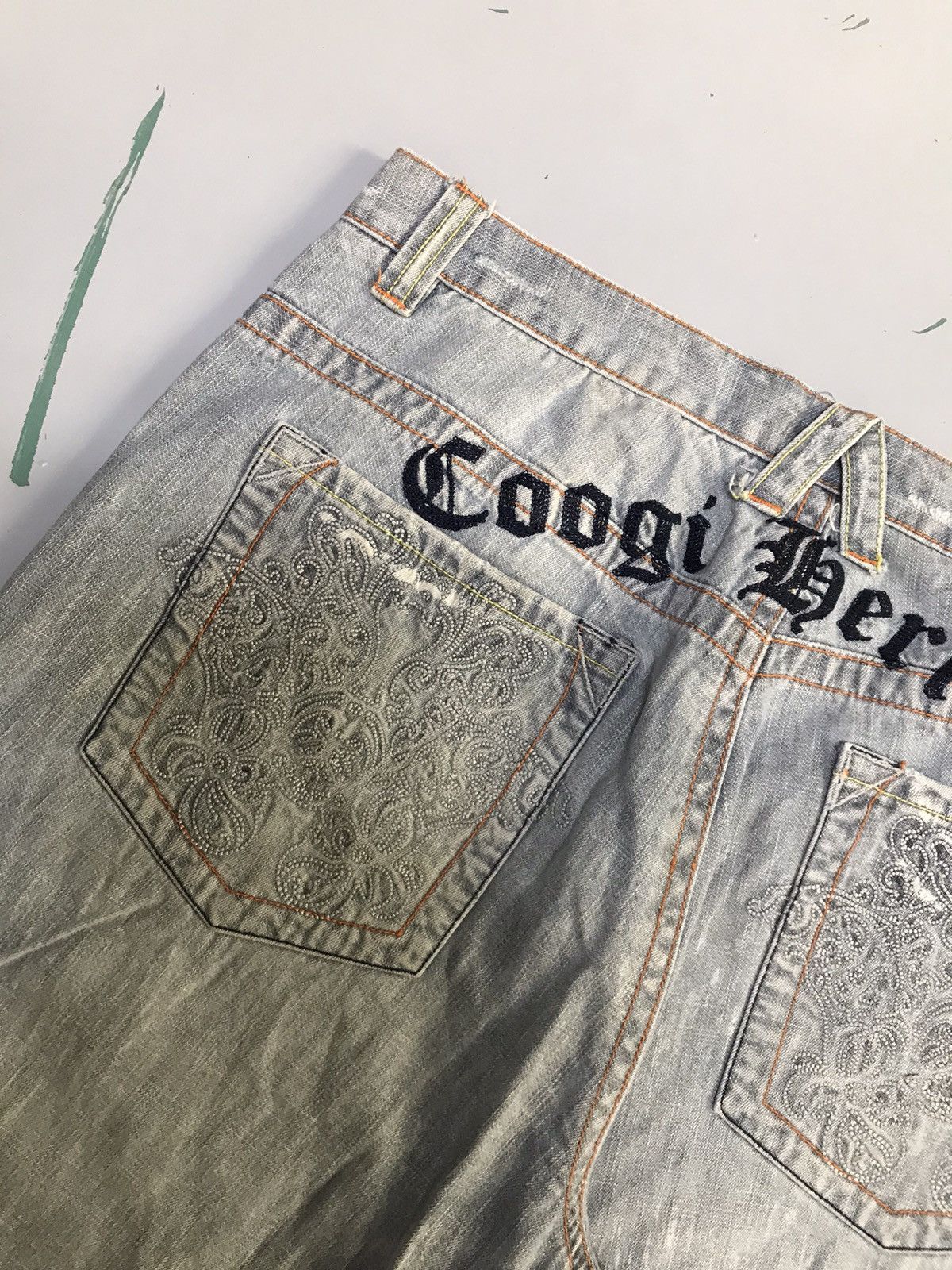 Coogi Vintage Coogi embroidered denim jort Size US 38 / EU 54 - 14 Thumbnail
