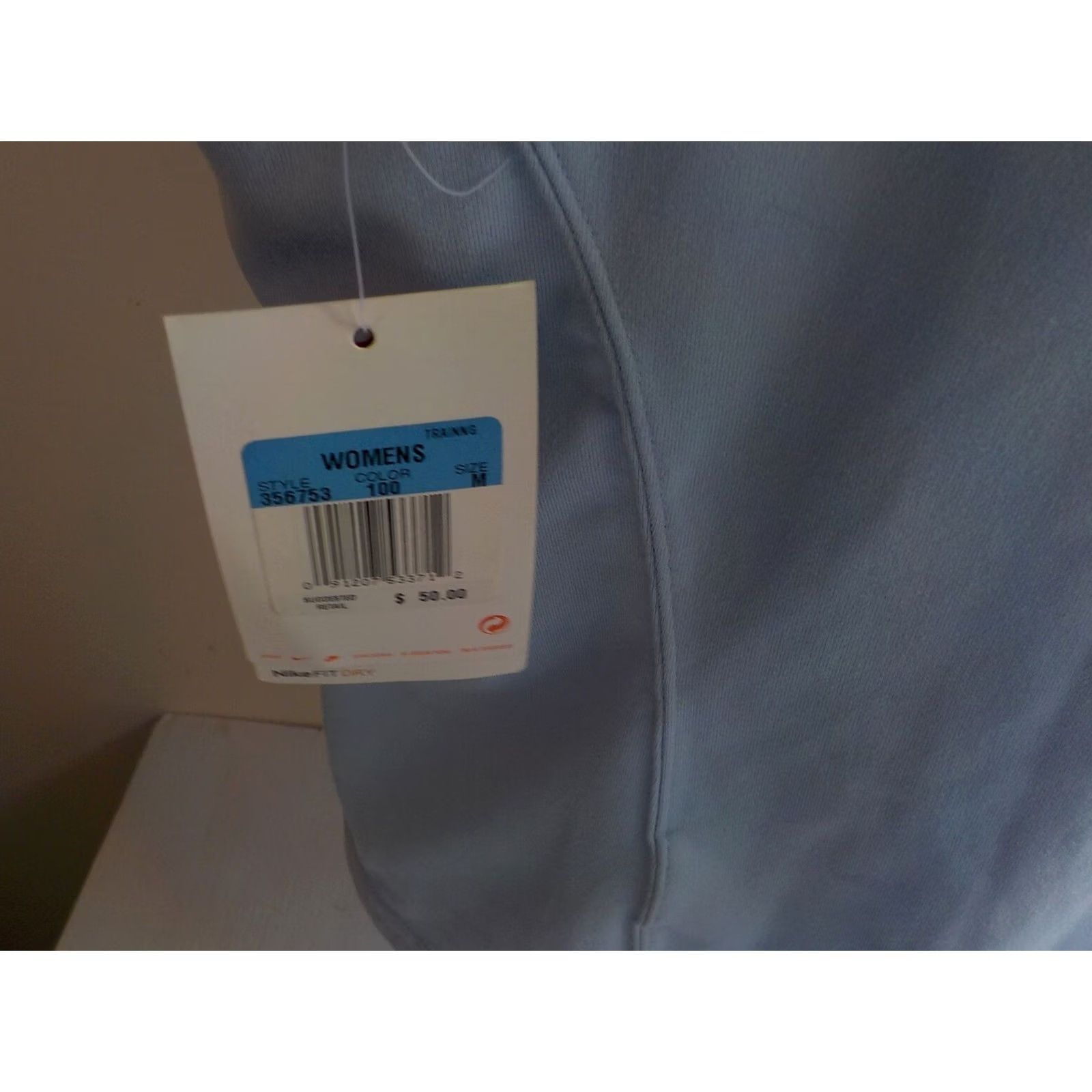 Nike Nike Fit Dry V-neck Women's Training Tank Top Light Blue/White M NEW WITH TAGS Size M / US 6-8 / IT 42-44 - 5 Thumbnail